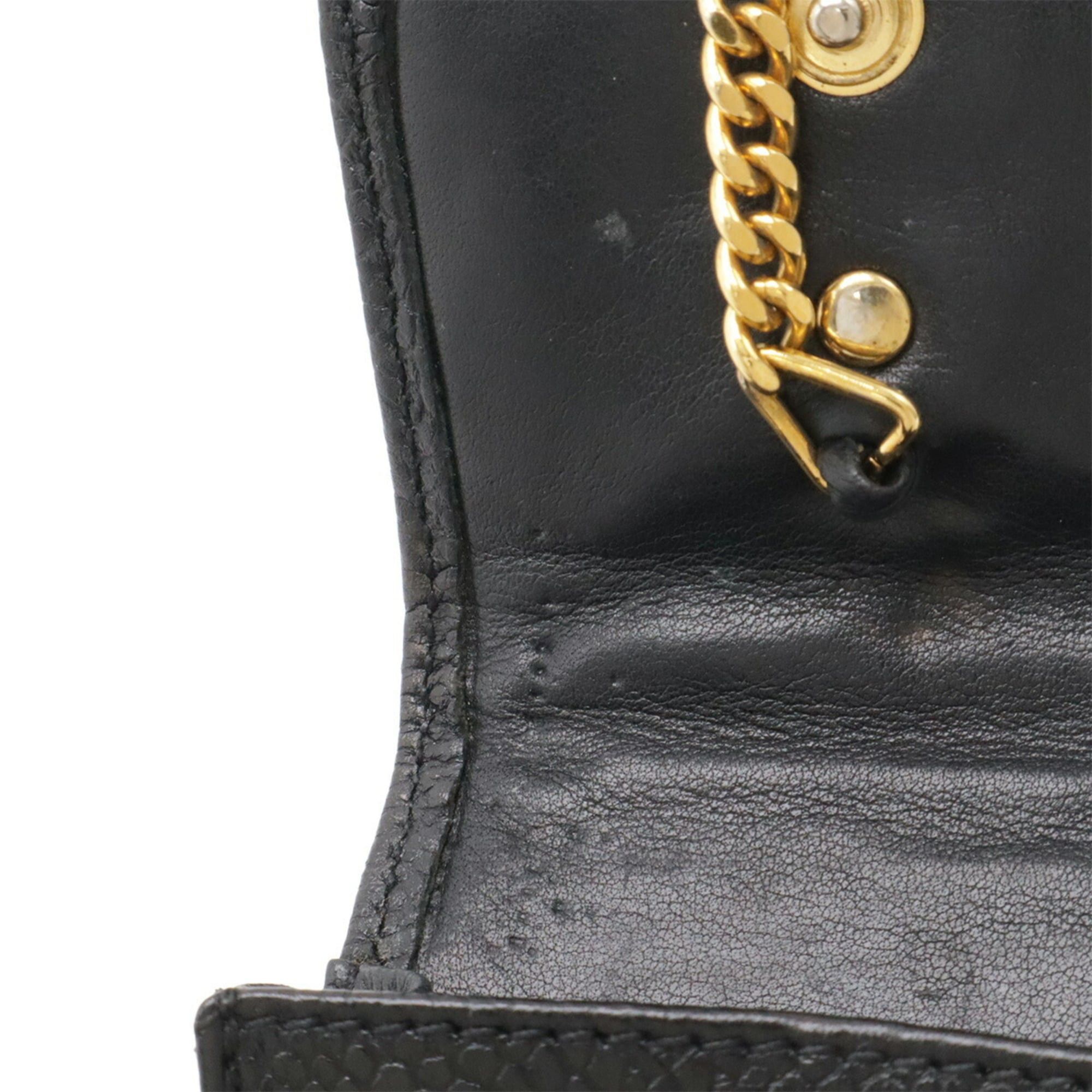 Chanel CHANEL Coco Mark Mini Pouch Multi-Pouch Lip Case Caviar Leather Black Size ONE SIZE - 7 Thumbnail