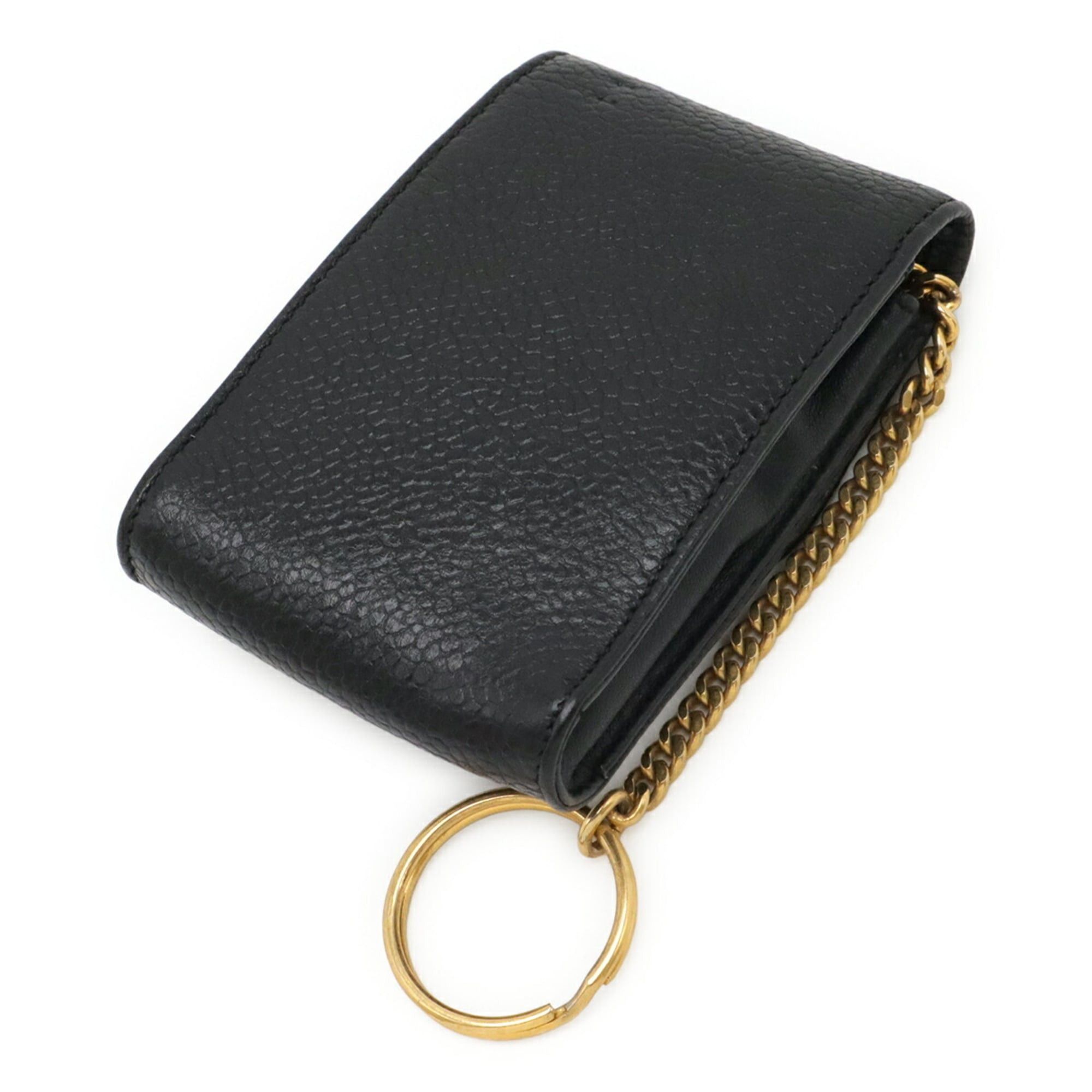 Chanel CHANEL Coco Mark Mini Pouch Multi-Pouch Lip Case Caviar Leather Black Size ONE SIZE - 3 Thumbnail