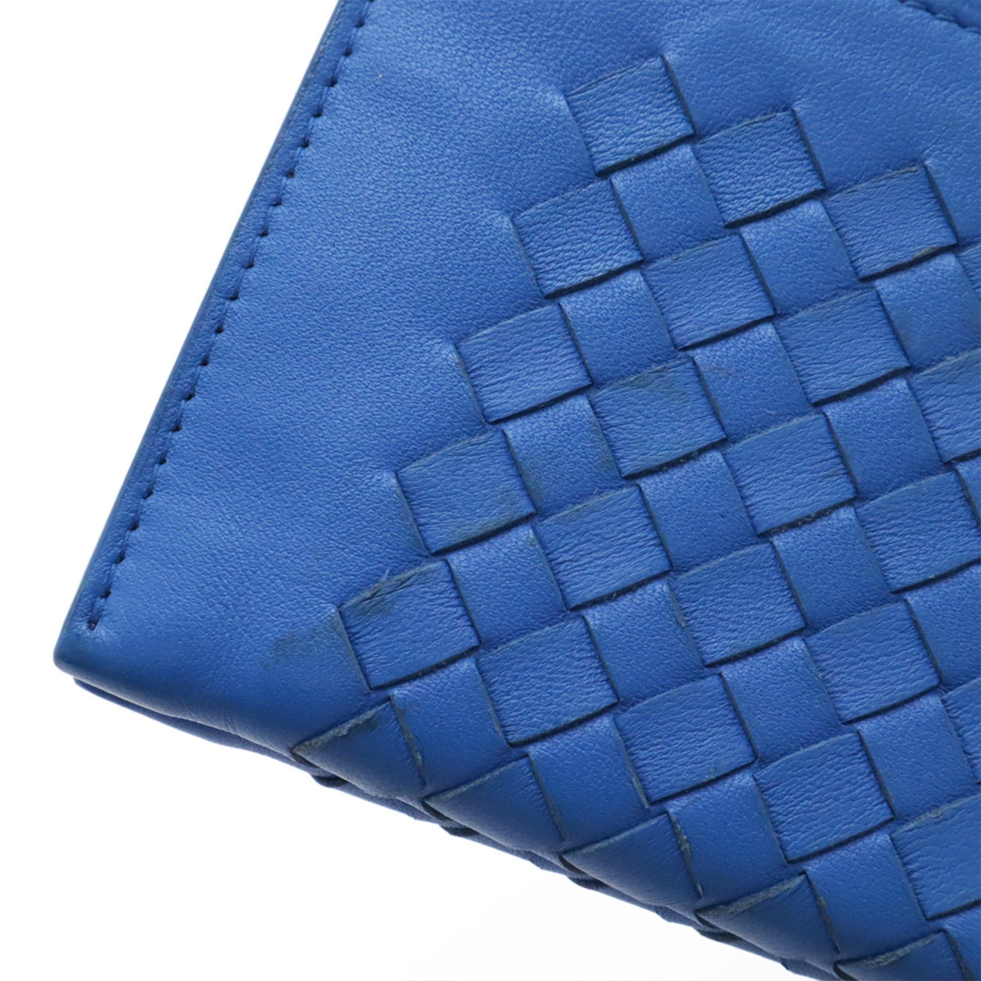 Bottega Veneta Bottega Veneta Intrecciato Clutch Bag Second Leather Blue Size ONE SIZE - 5 Thumbnail