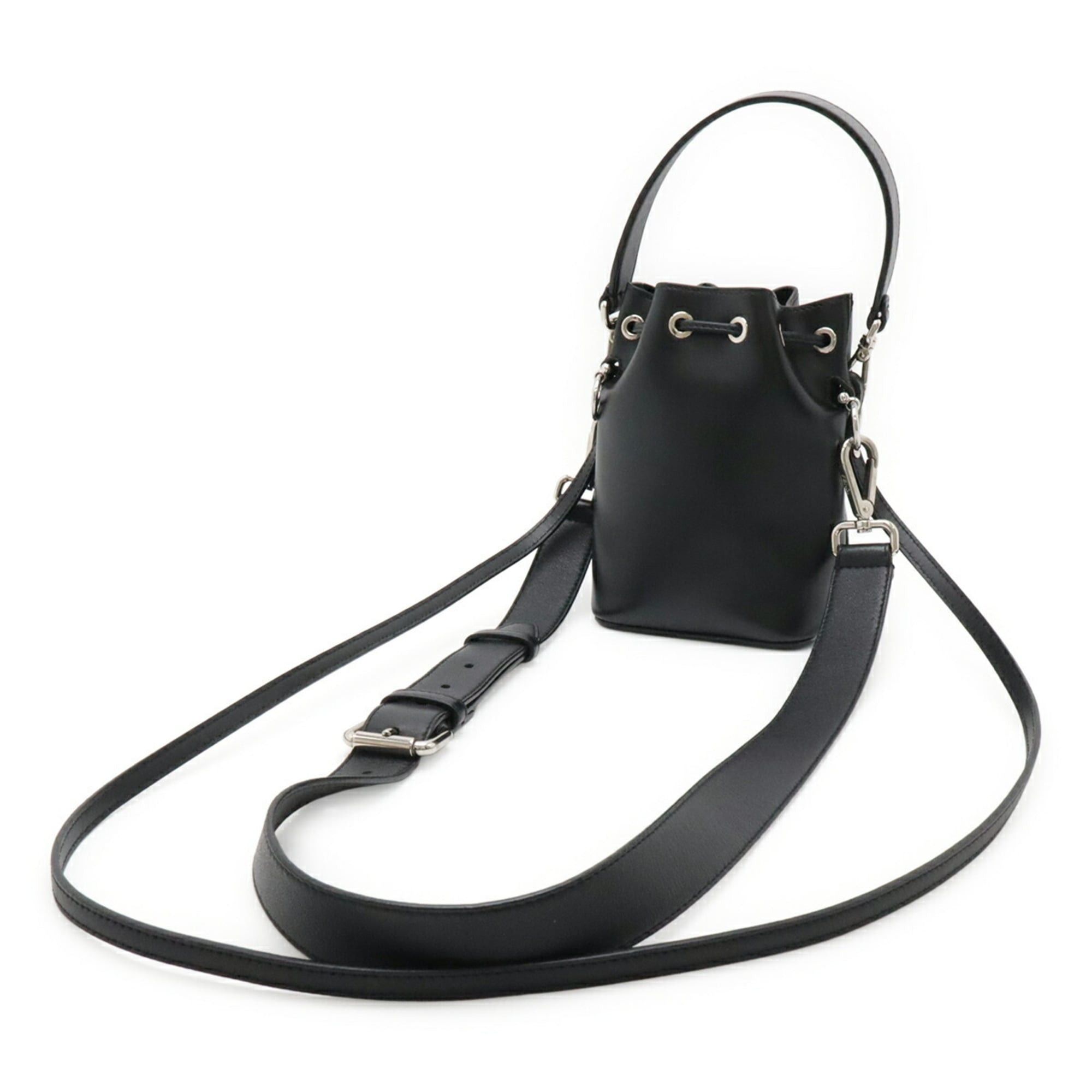 Fendi FENDI Mon Trésor Handbag-style Shoulder Bag, Leather, Black, 8BS010 Size ONE SIZE - 3 Thumbnail