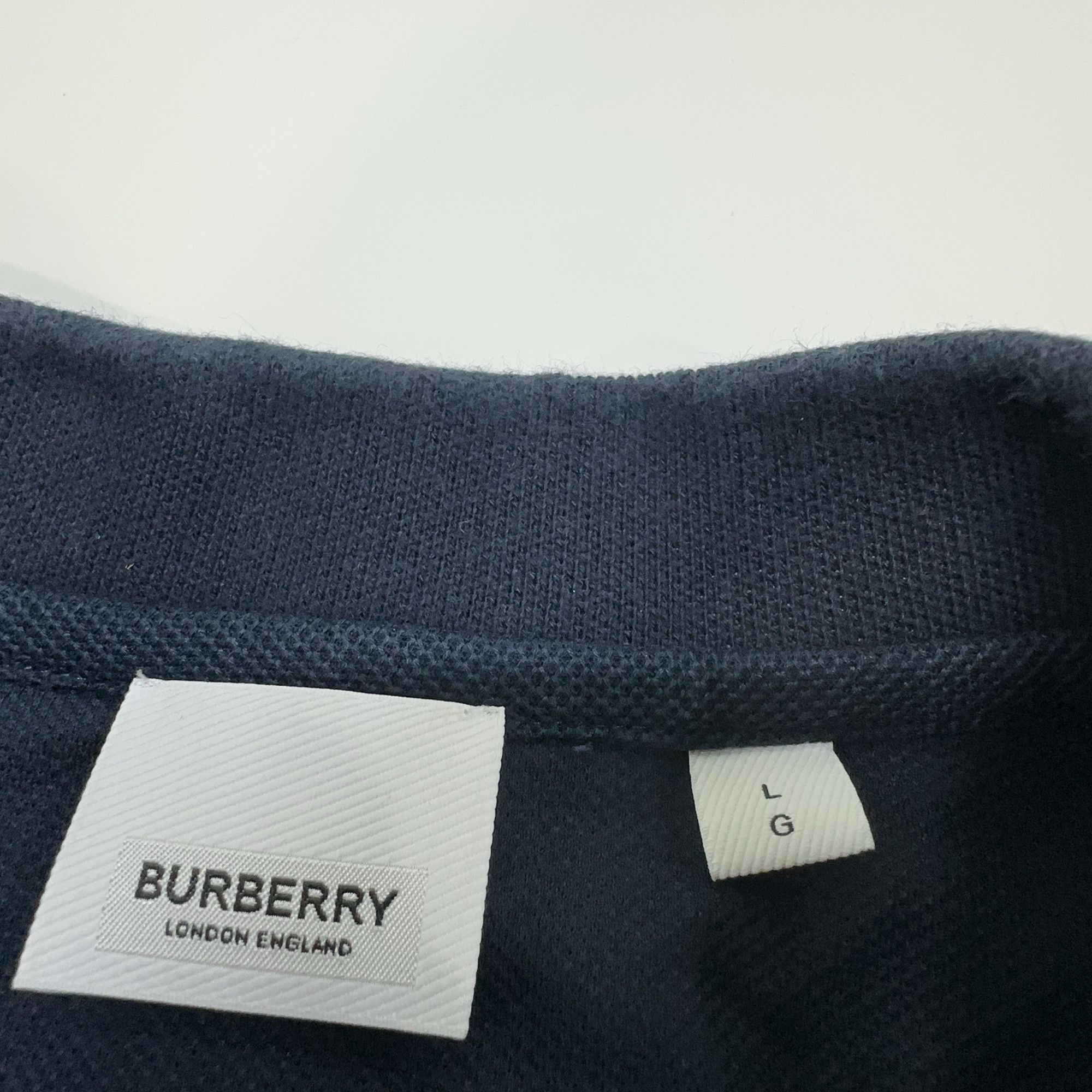 Burberry Burberry Logo Collar Polo Size L Size US L / EU 52-54 / 3 - 11 Thumbnail