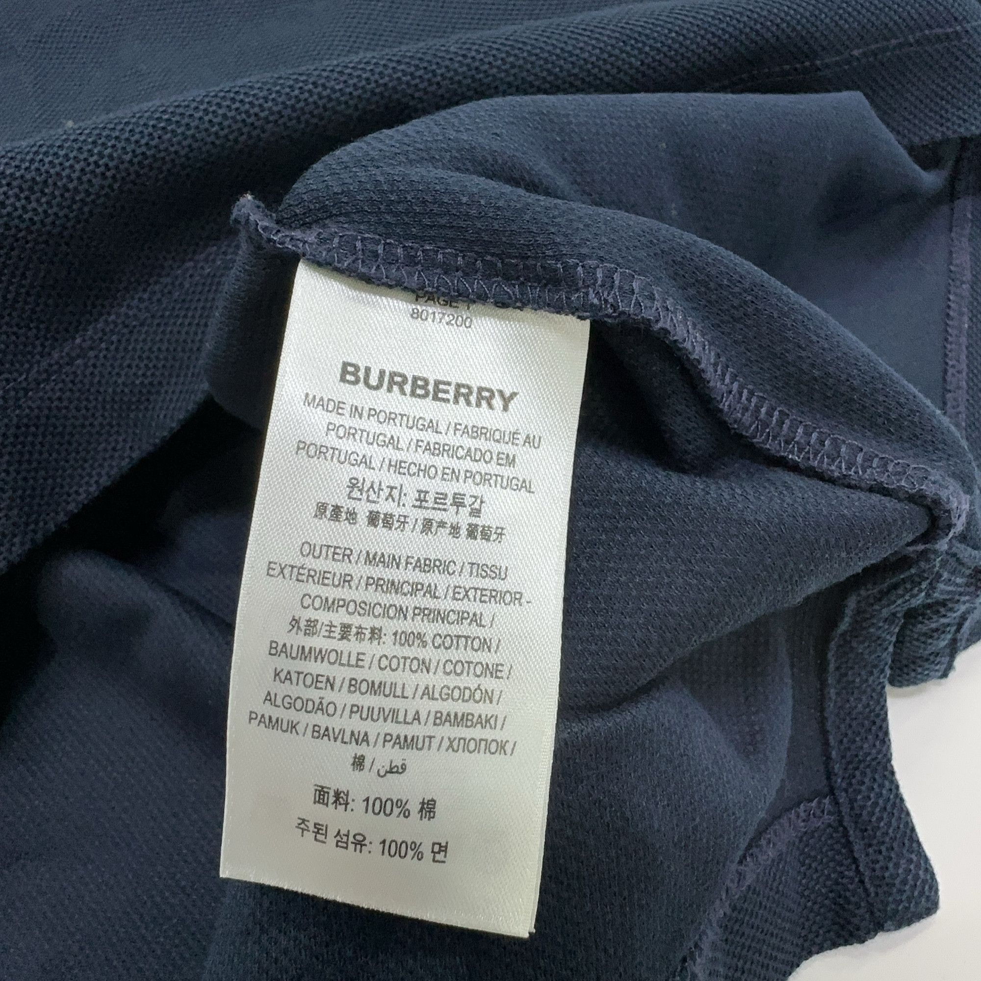 Burberry Burberry Logo Collar Polo Size L Size US L / EU 52-54 / 3 - 9 Thumbnail