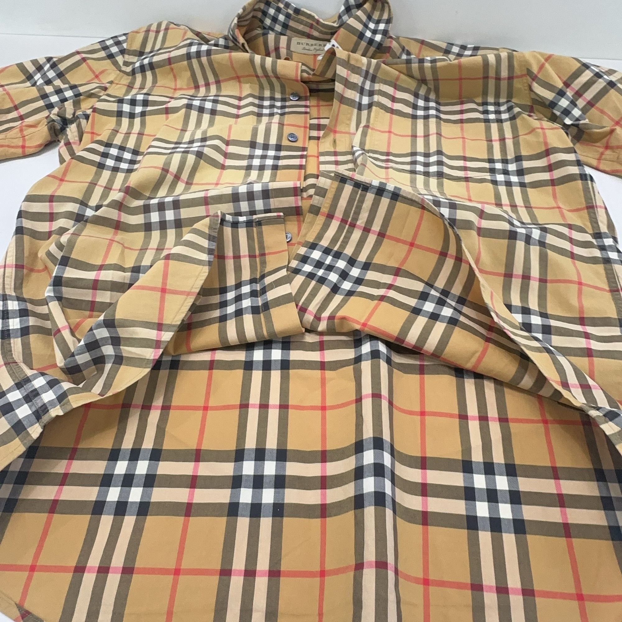 Burberry Burberry Classic Check Short Sleeve Shirt Size M Size US M / EU 48-50 / 2 - 6 Thumbnail