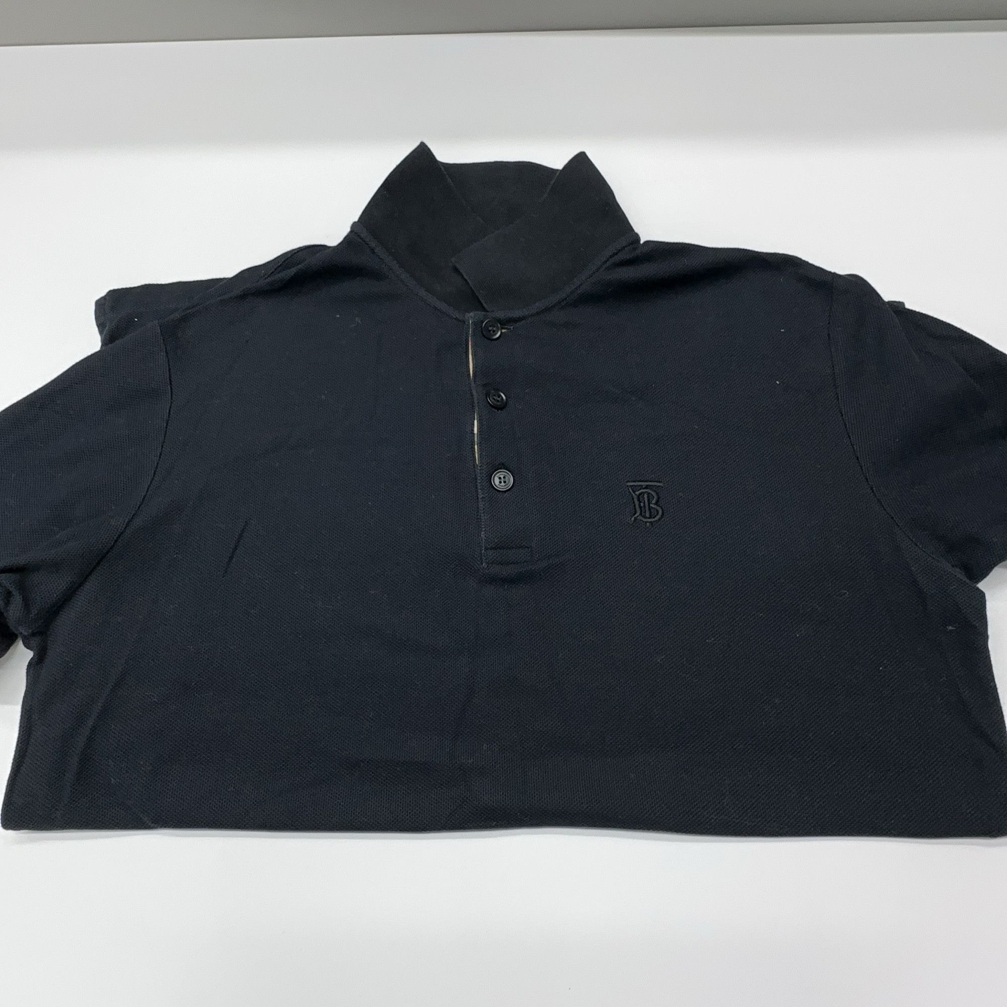 Burberry Burberry Logo Black Polo Shirt Size M Size US M / EU 48-50 / 2 - 8 Thumbnail