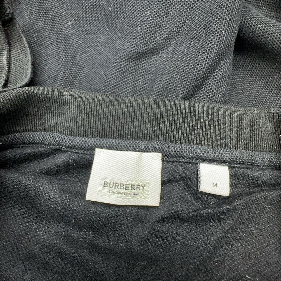 Burberry Burberry Logo Black Polo Shirt Size M Size US M / EU 48-50 / 2 - 3 Thumbnail