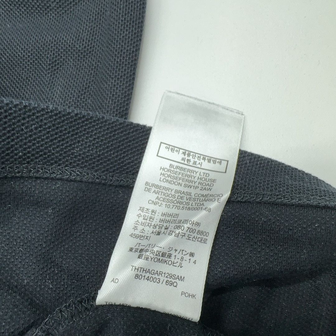 Burberry Burberry Logo Black Polo Shirt Size M Size US M / EU 48-50 / 2 - 4 Thumbnail