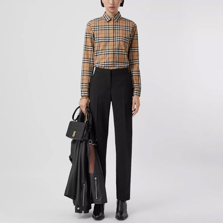 Burberry Burberry Check Print Button Up Shirt Size US 2 Size XS / US 0-2 / IT 36-38 - 12 Thumbnail