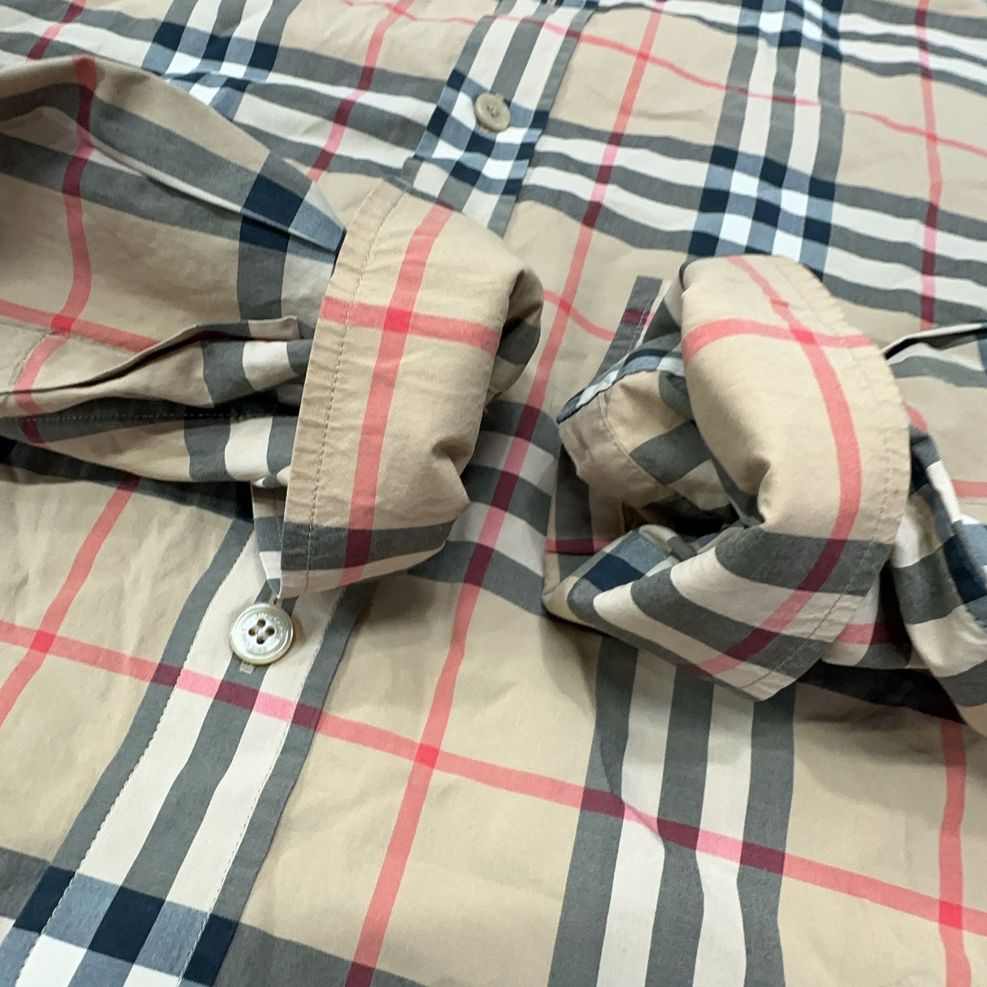 Burberry Burberry Iconic Check Long Sleeve Shirt Size L Size US L / EU 52-54 / 3 - 10 Thumbnail