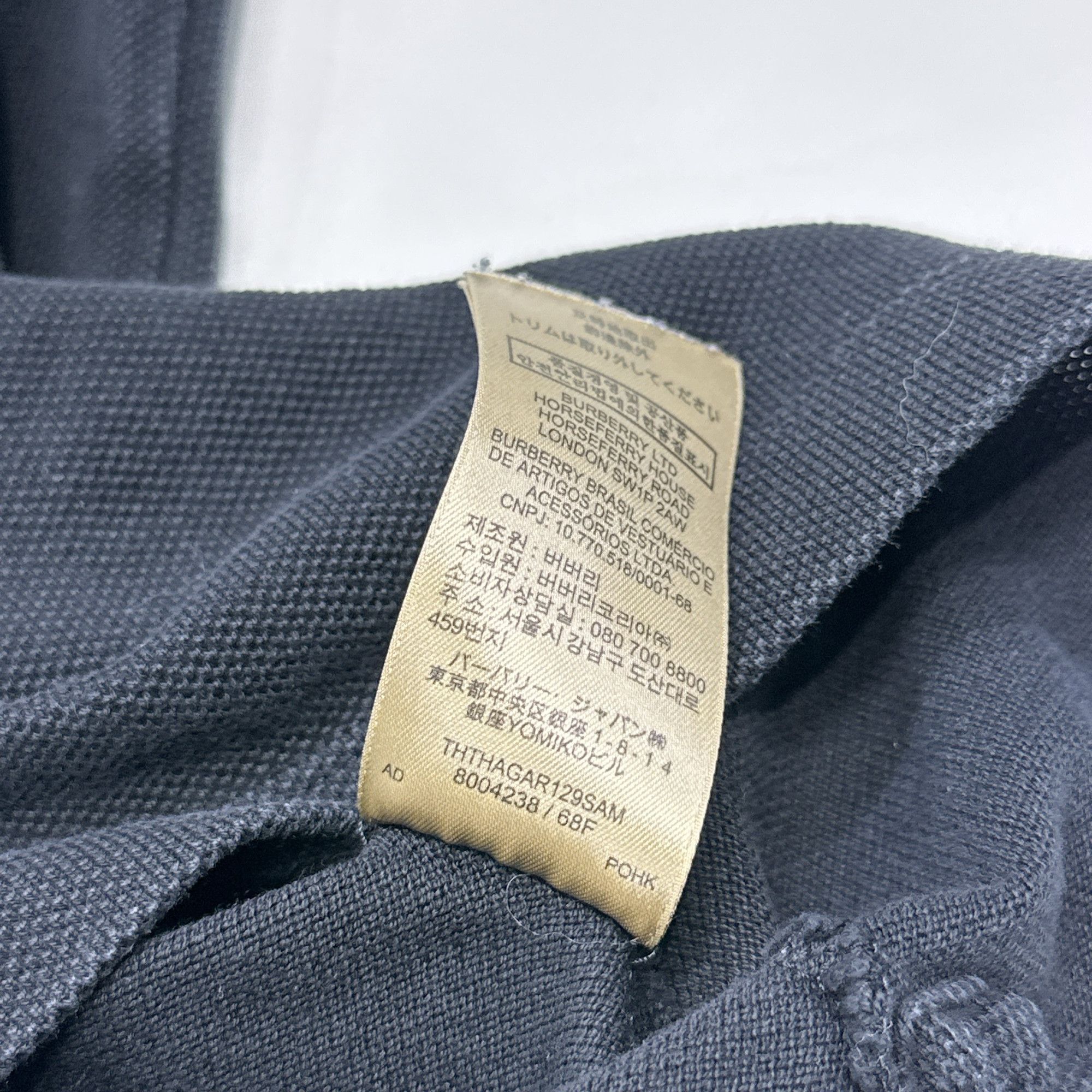 Burberry Burberry Long Sleeve Polo Shirt Size L Size US L / EU 52-54 / 3 - 4 Thumbnail