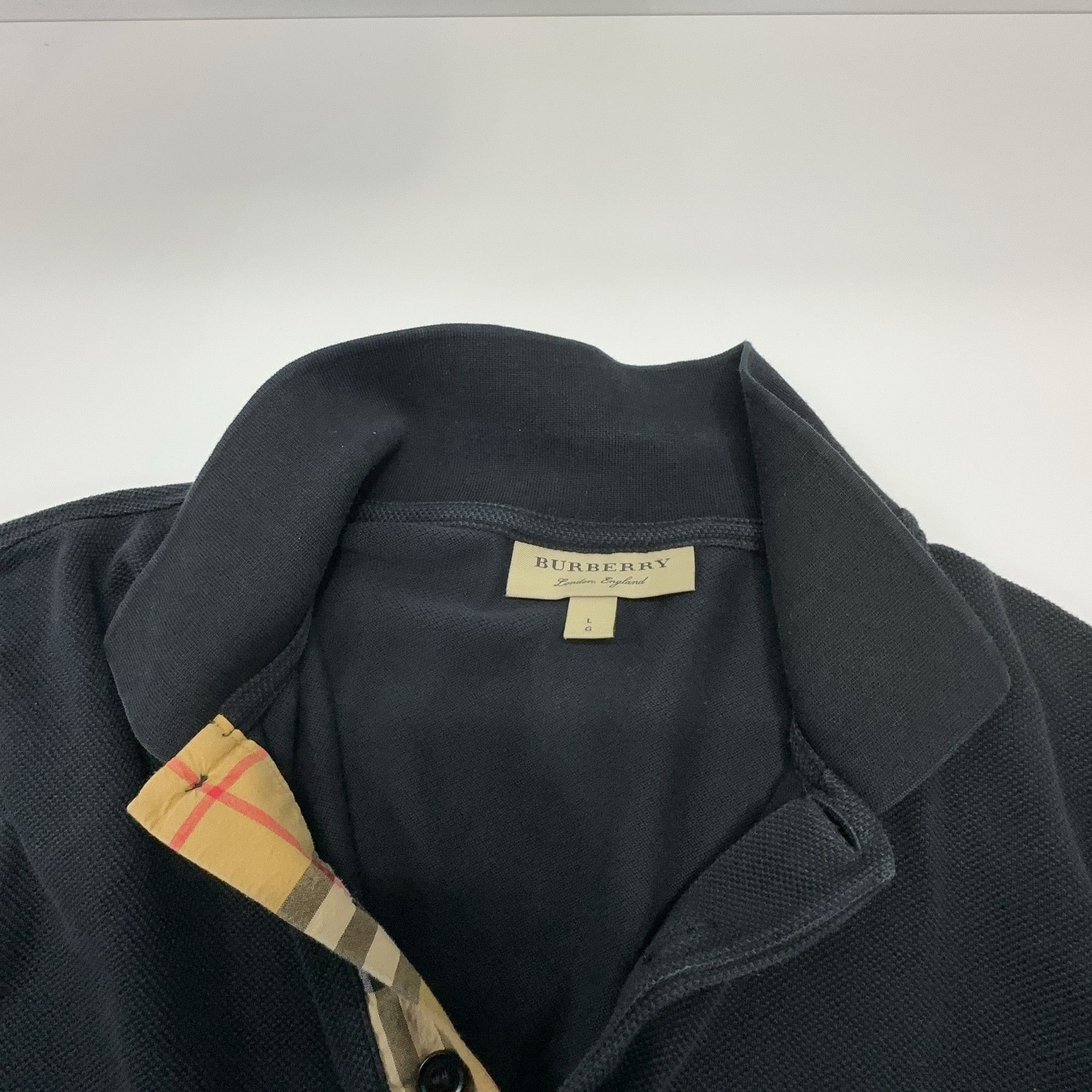 Burberry Burberry Long Sleeve Polo Shirt Size L Size US L / EU 52-54 / 3 - 5 Thumbnail