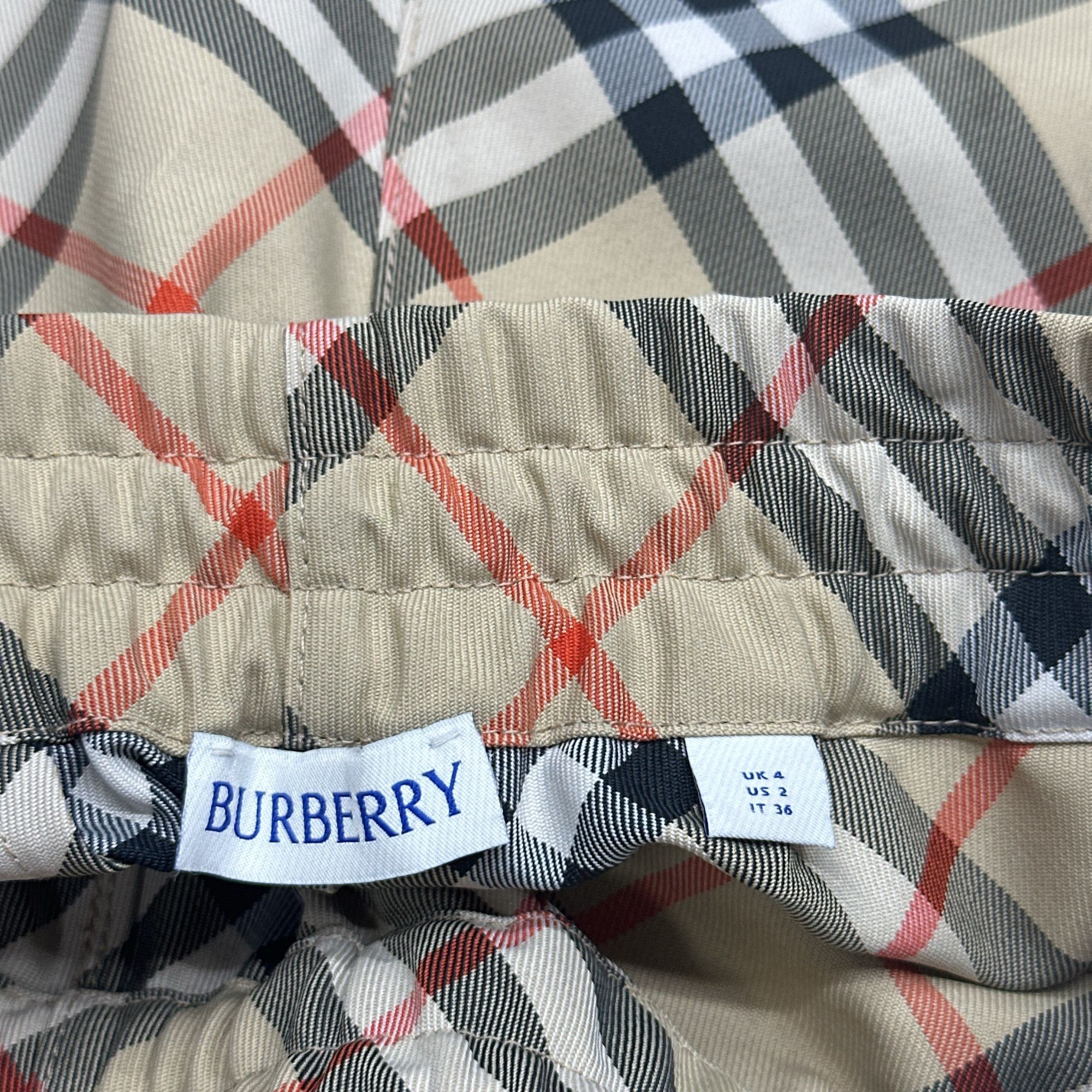 Burberry Burberry Vintage Check Drawstring Shorts Size US 2 Size 26" / US 2 / IT 38 - 3 Thumbnail