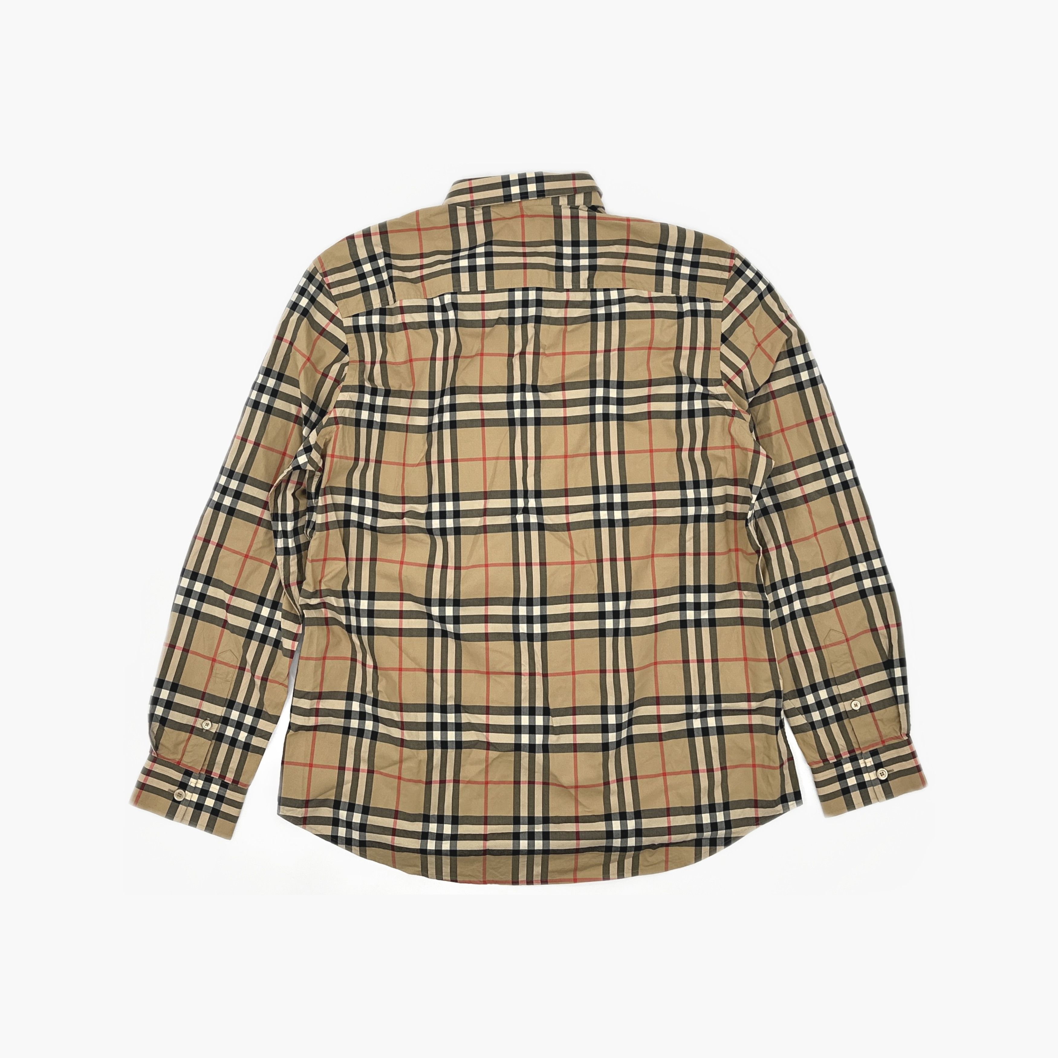 Burberry Burberry Check Long Sleeve Shirt XL Size US XL / EU 56 / 4 - 2 Thumbnail