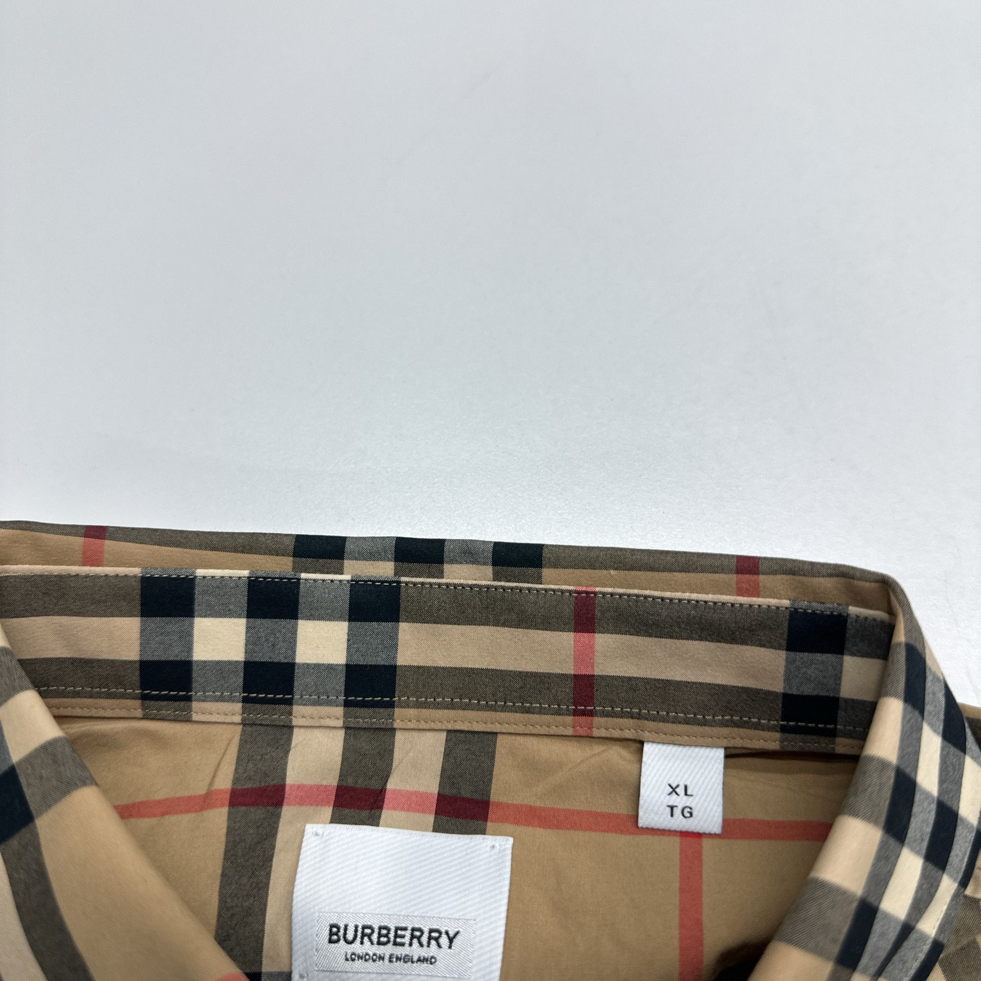 Burberry Burberry Check Long Sleeve Shirt XL Size US XL / EU 56 / 4 - 3 Thumbnail