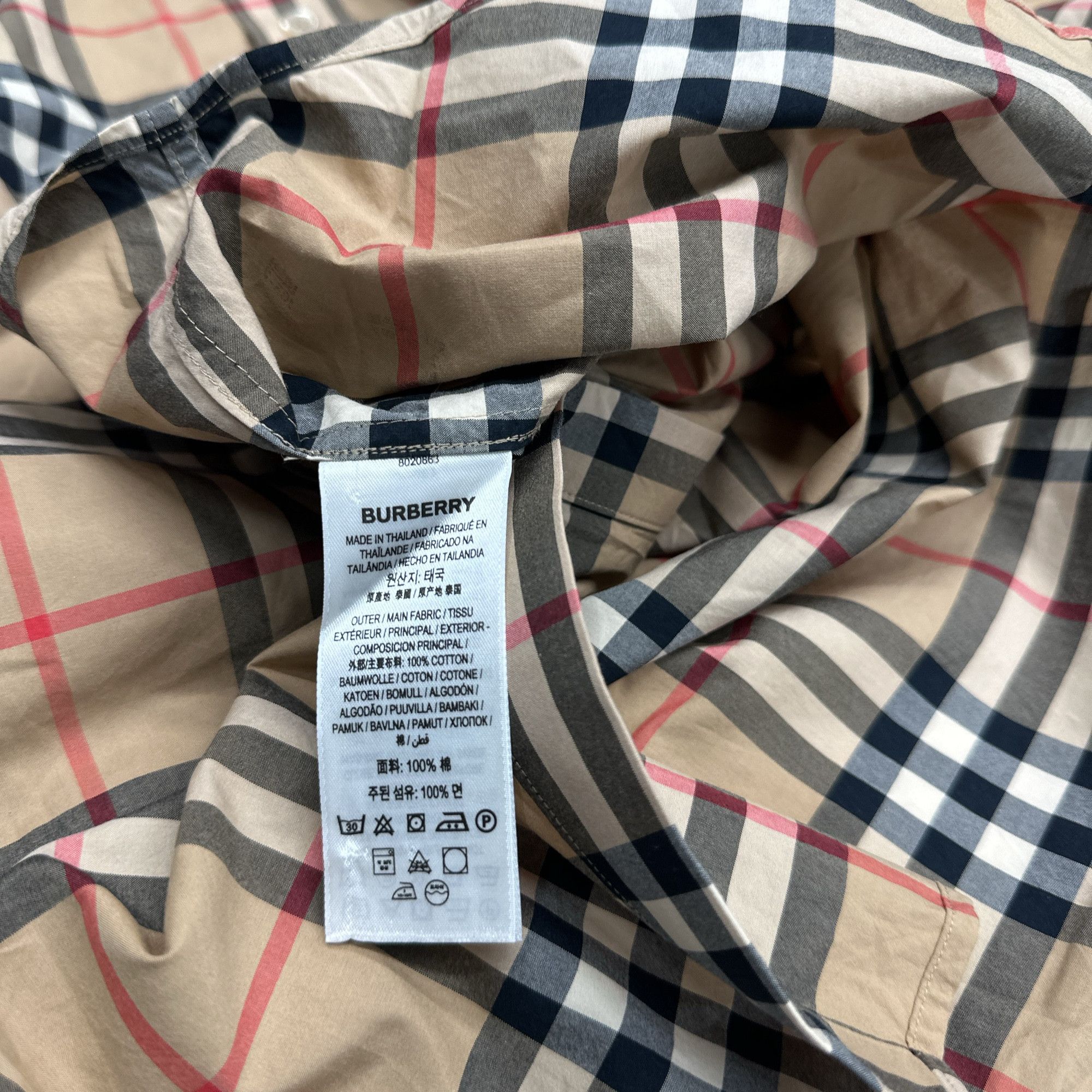 Burberry Burberry Check Long Sleeve Shirt XL Size US XL / EU 56 / 4 - 4 Thumbnail