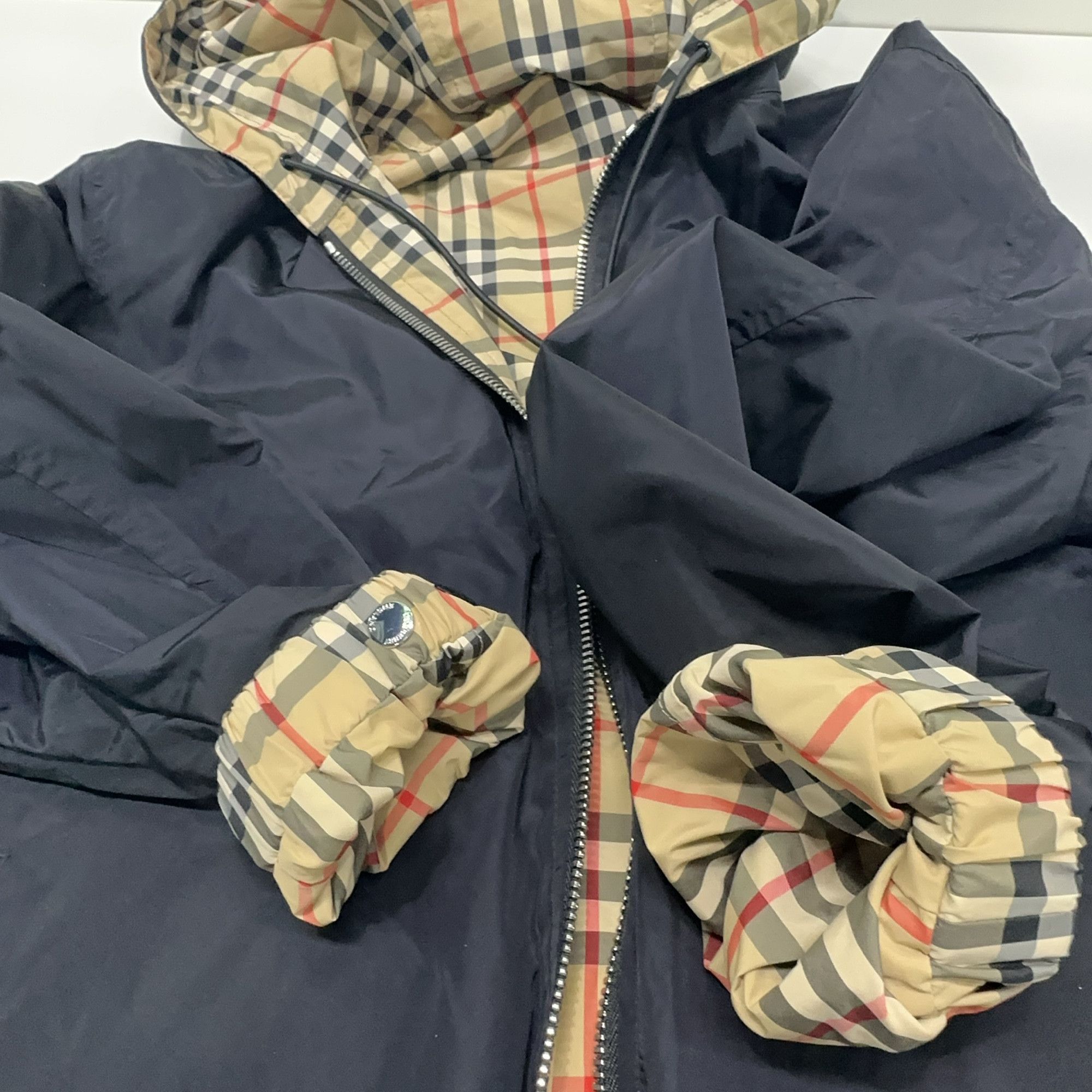 Burberry Burberry Reversible Tartan Hooded Jacket Size S Size US S / EU 44-46 / 1 - 10 Thumbnail