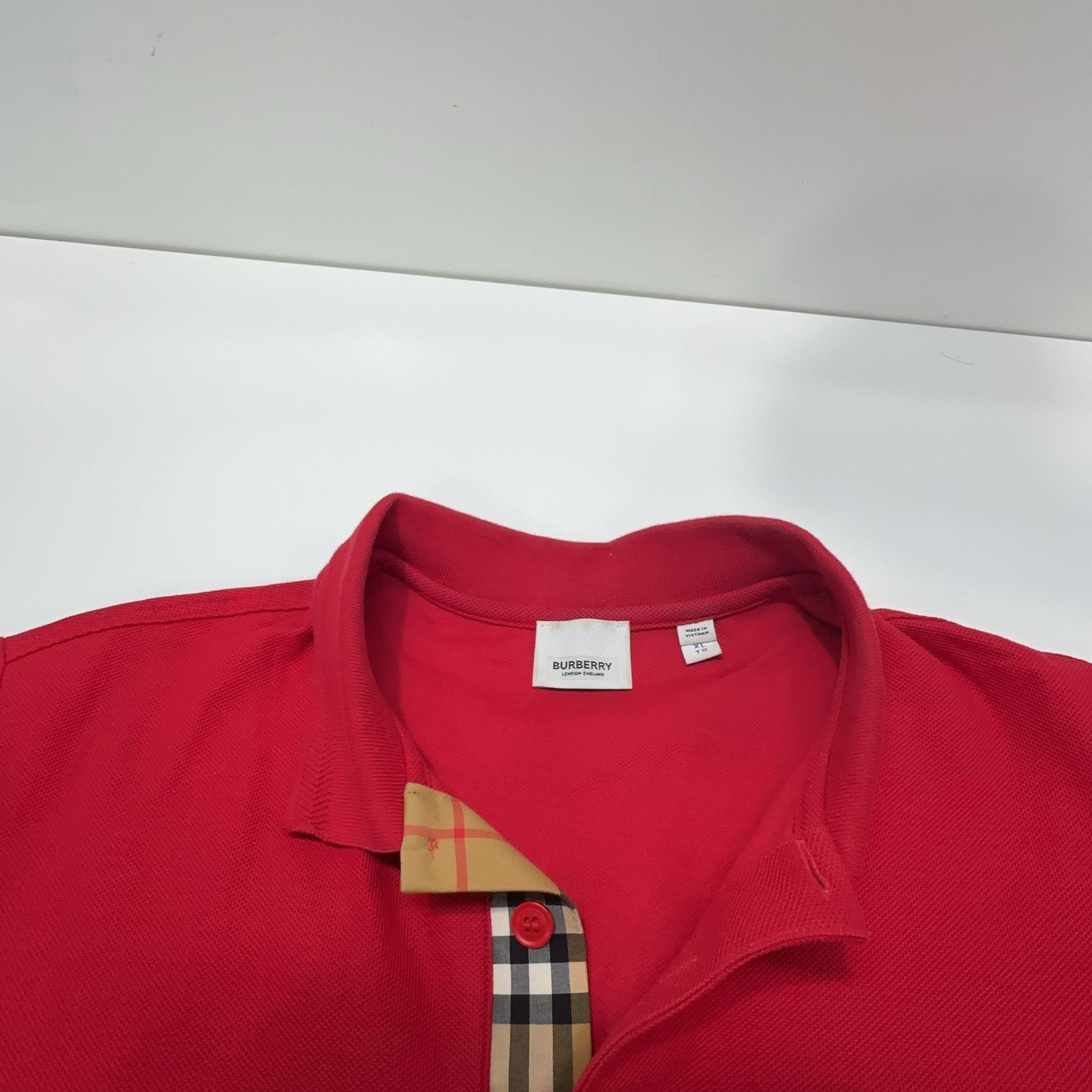 Burberry Burberry Logo Polo Shirt XL Size US XL / EU 56 / 4 - 5 Thumbnail