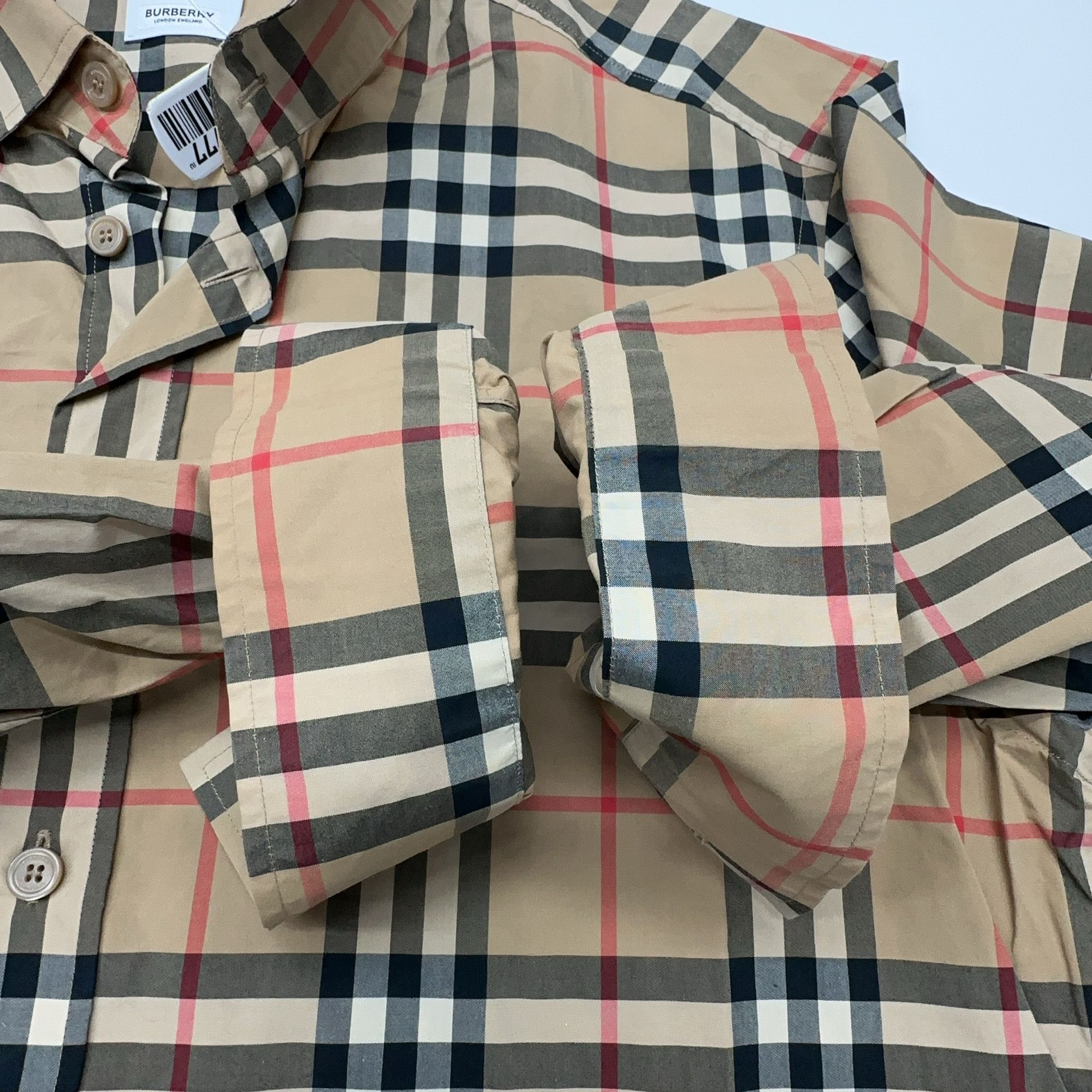 Burberry Burberry Vintage Check Button Up Shirt Size XL Size US XL / EU 56 / 4 - 7 Thumbnail
