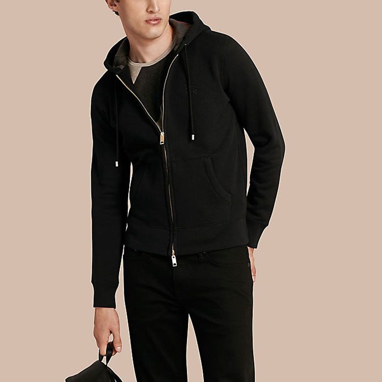 Burberry Burberry Logo Zip-Up Hoodie Size XL Size US XL / EU 56 / 4 - 17 Thumbnail