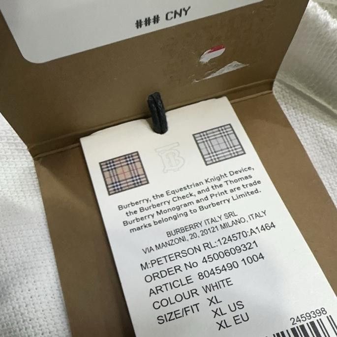 Burberry Burberry Logo Patch Polo Shirt White Size XL Size US XL / EU 56 / 4 - 6 Thumbnail
