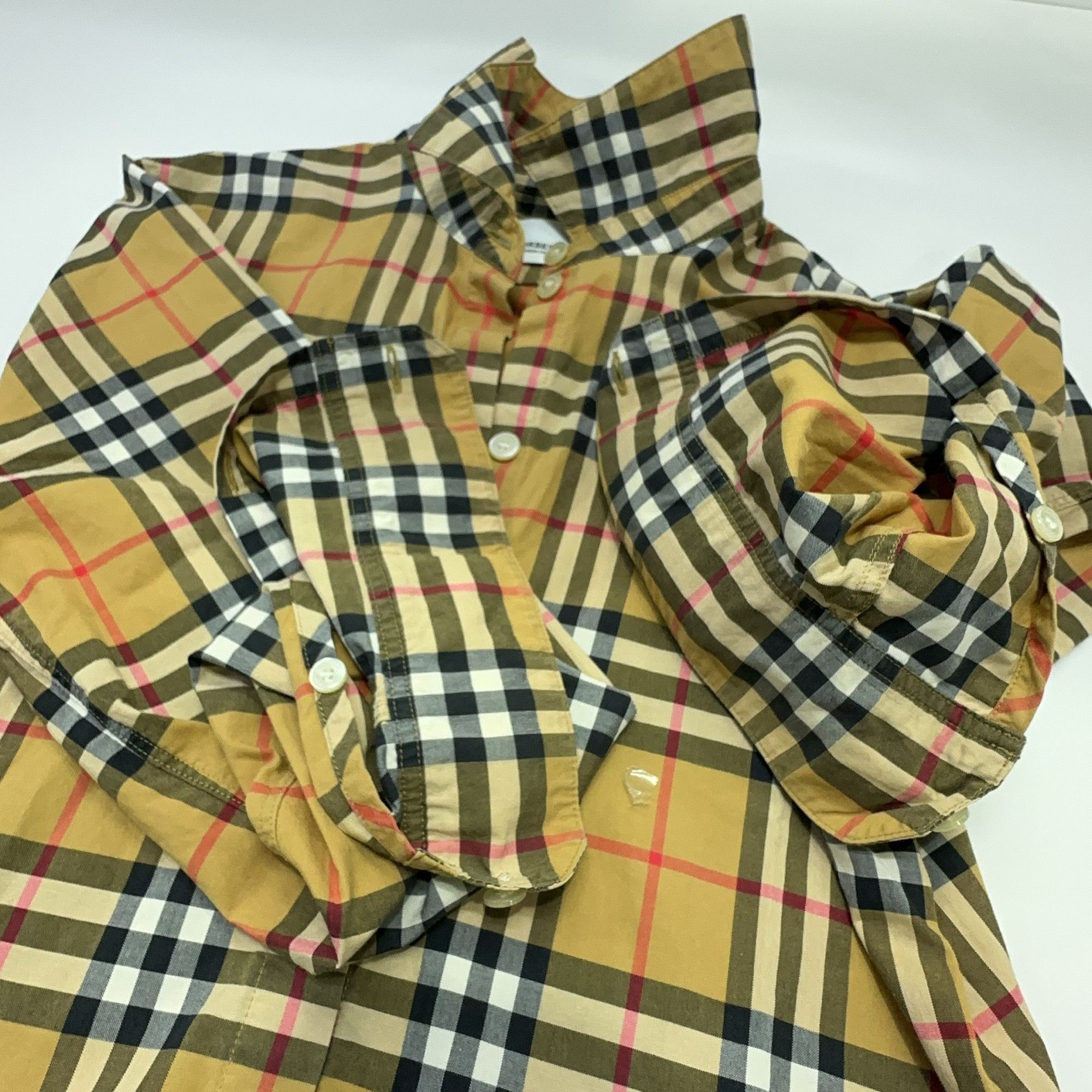 Burberry Burberry Check Cotton Button Up Shirt Size US 2 Size XS / US 0-2 / IT 36-38 - 7 Thumbnail