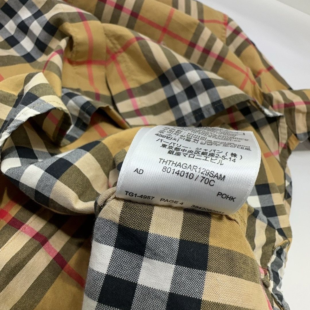 Burberry Burberry Check Cotton Button Up Shirt Size US 2 Size XS / US 0-2 / IT 36-38 - 5 Thumbnail