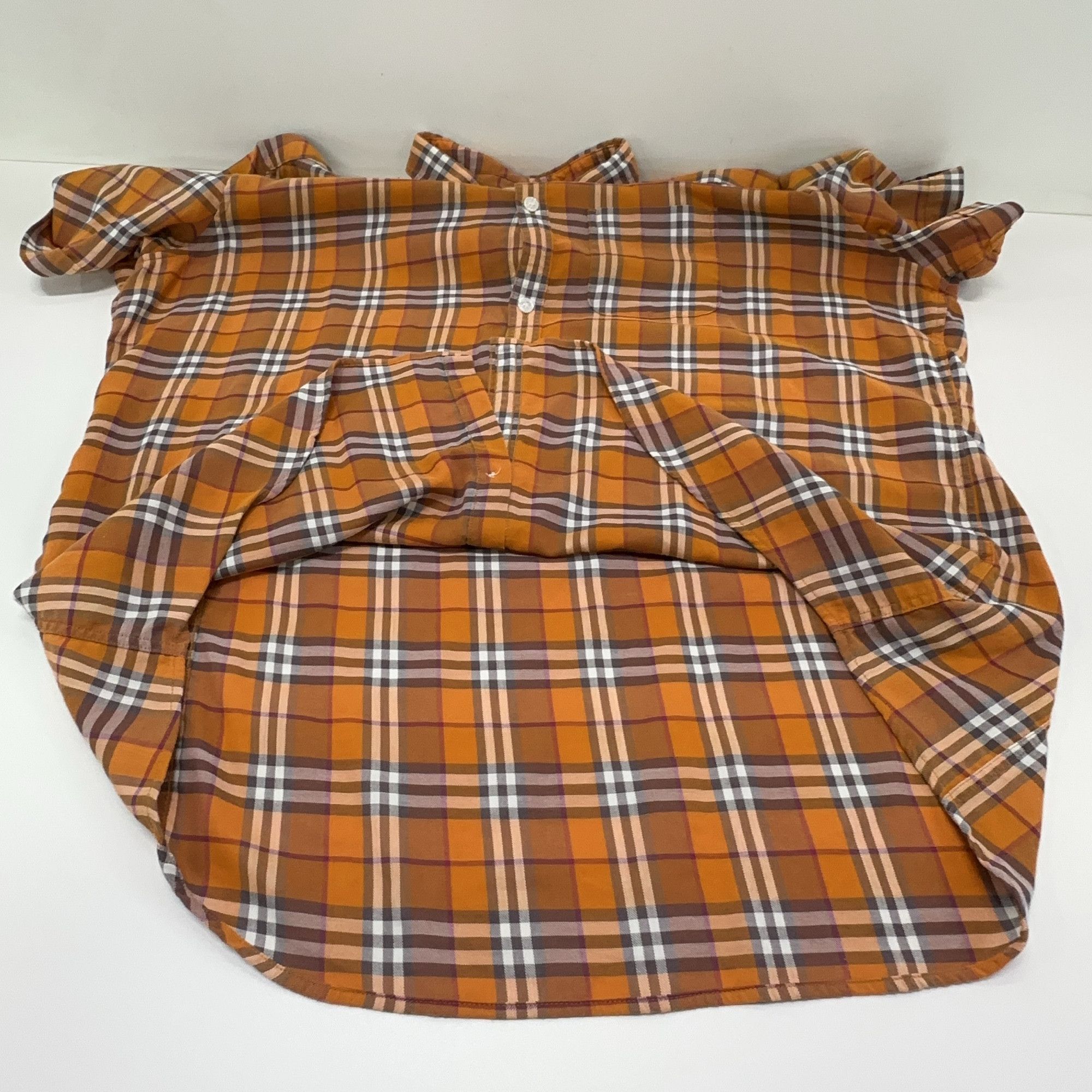 Burberry Burberry Brown Check Button Up Shirt XXL Size US XXL / EU 58 / 5 - 7 Thumbnail