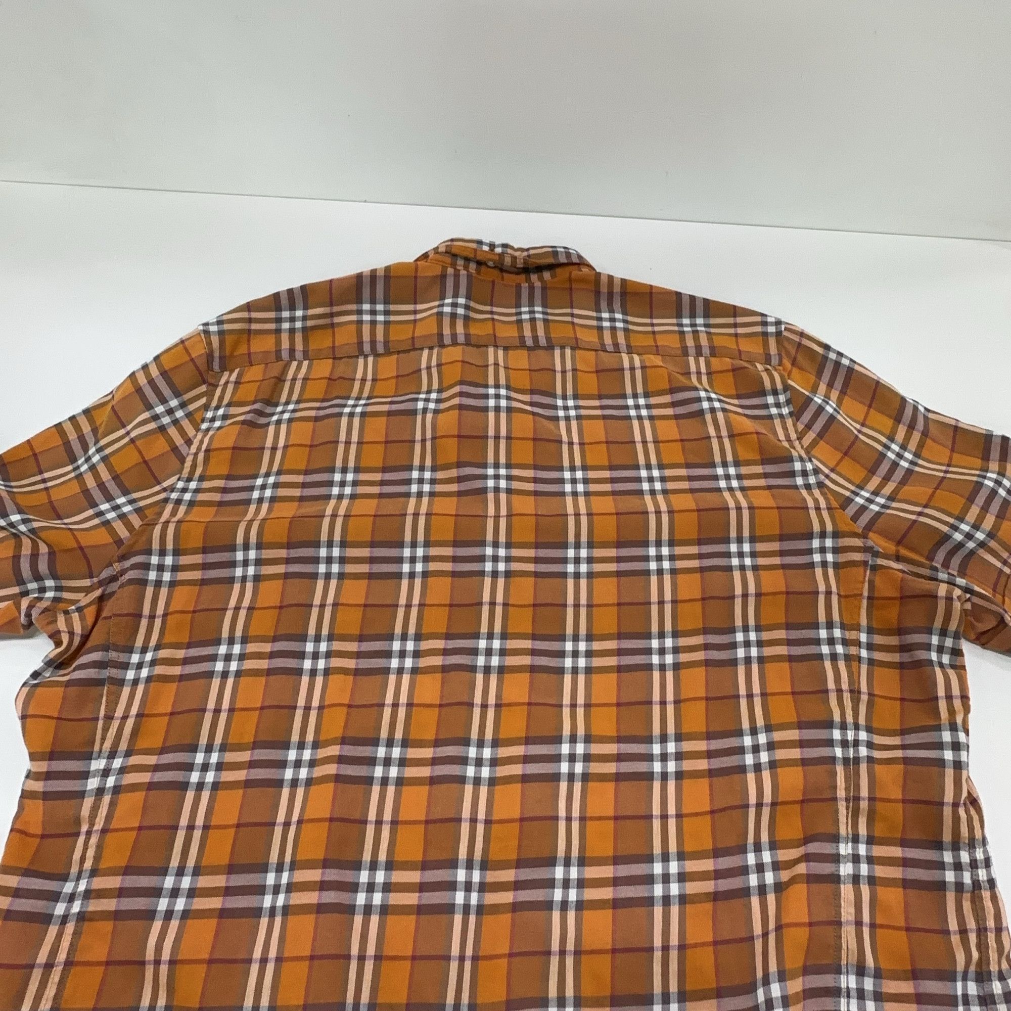 Burberry Burberry Brown Check Button Up Shirt XXL Size US XXL / EU 58 / 5 - 8 Thumbnail