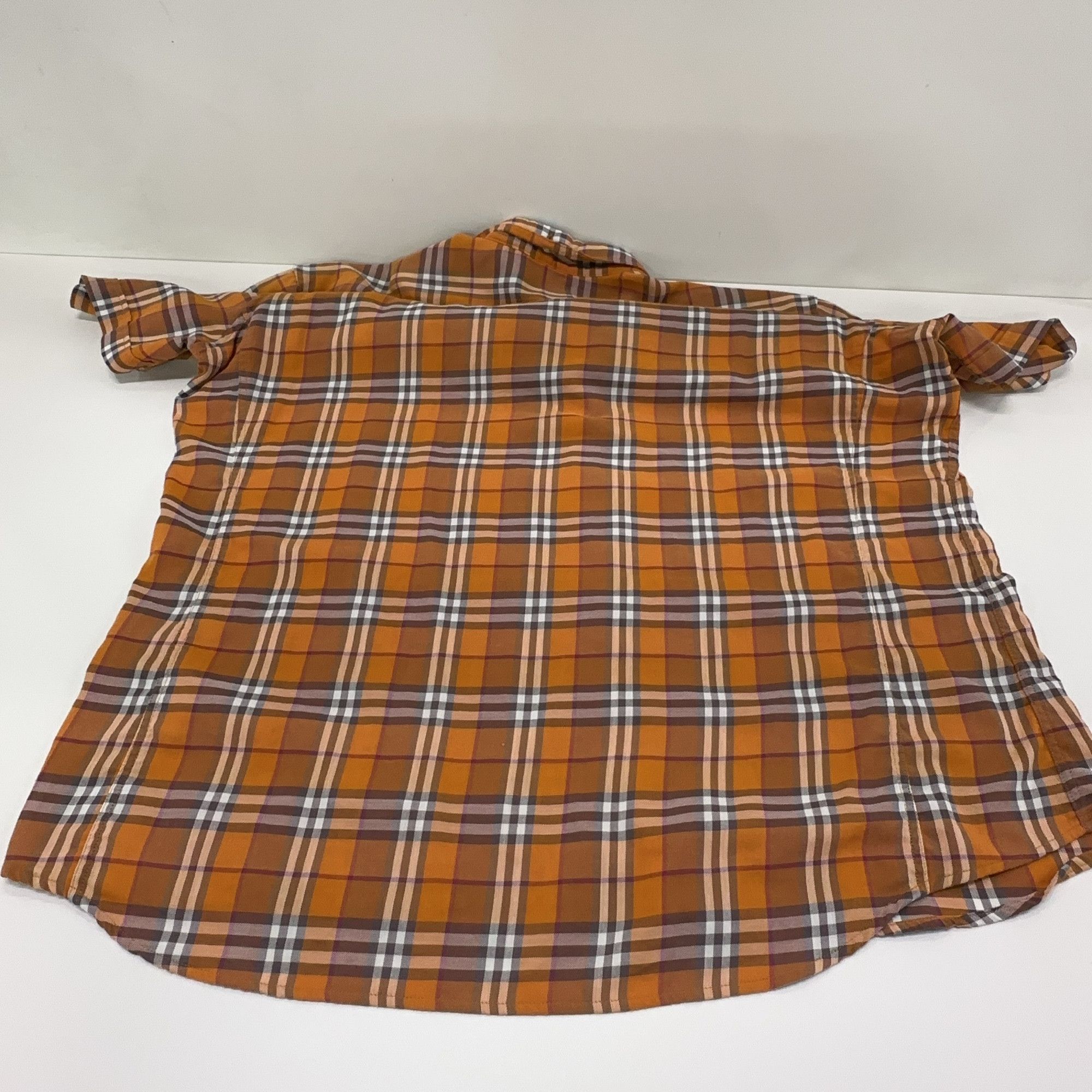 Burberry Burberry Brown Check Button Up Shirt XXL Size US XXL / EU 58 / 5 - 9 Thumbnail