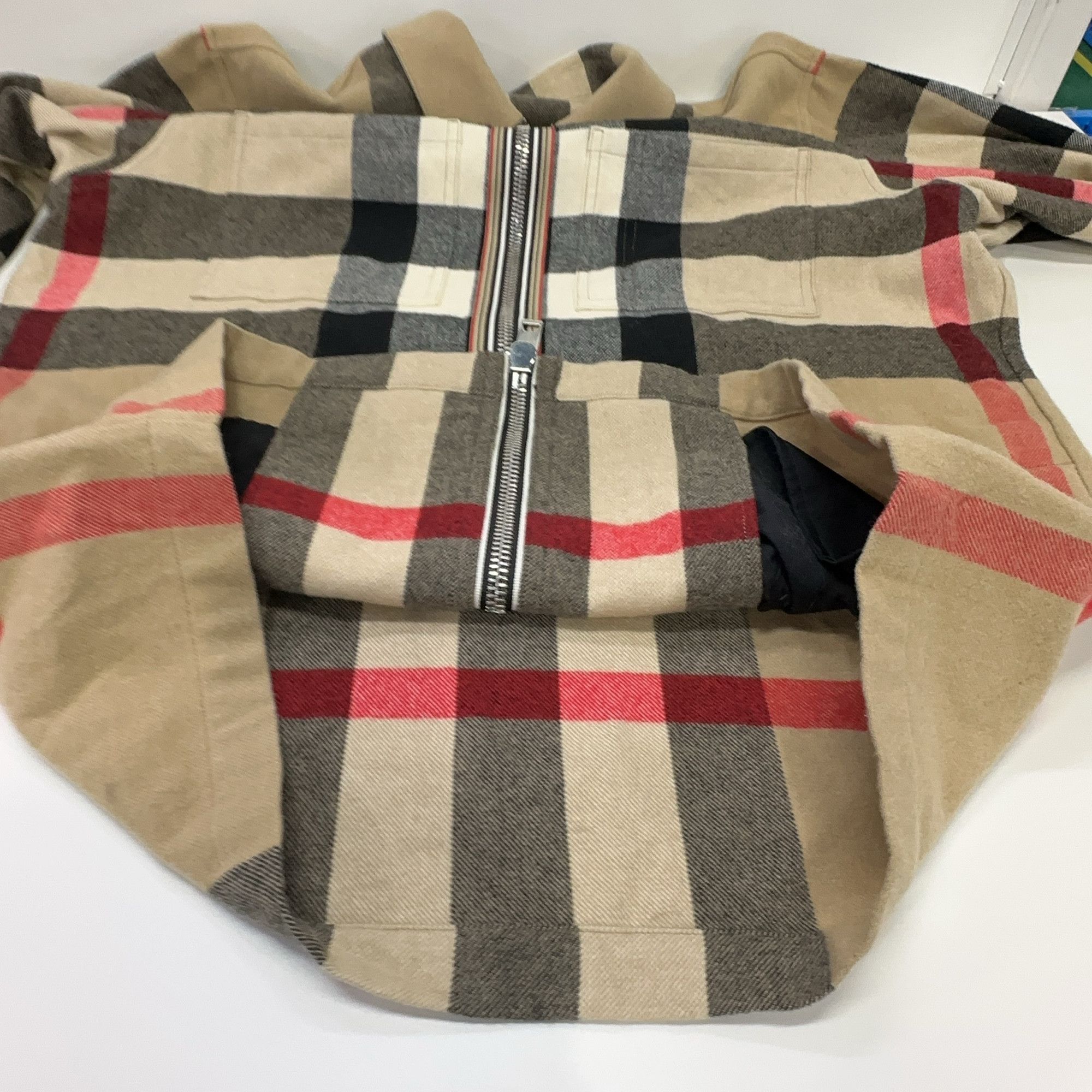 Burberry Burberry Check Wool Zip-Up Jacket Size M Size US M / EU 48-50 / 2 - 8 Thumbnail