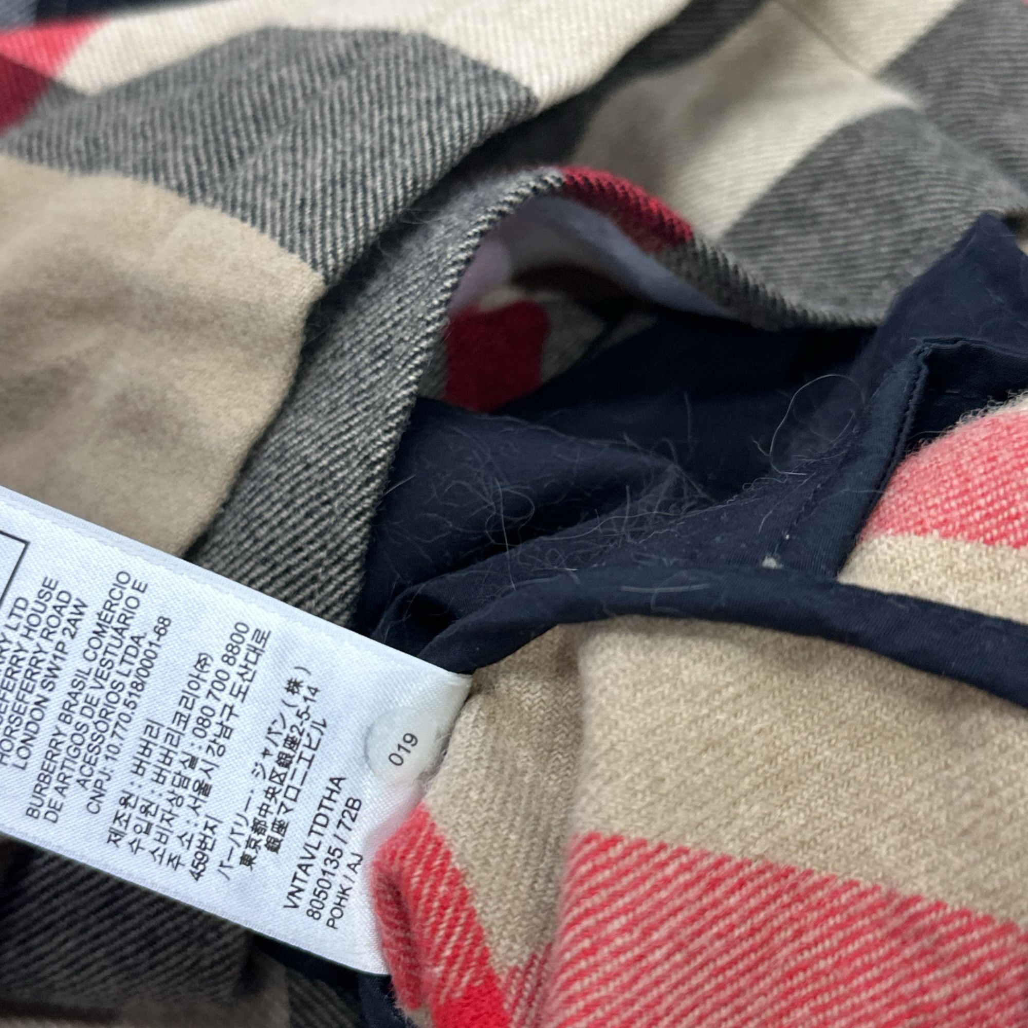 Burberry Burberry Check Wool Zip-Up Jacket Size M Size US M / EU 48-50 / 2 - 5 Thumbnail