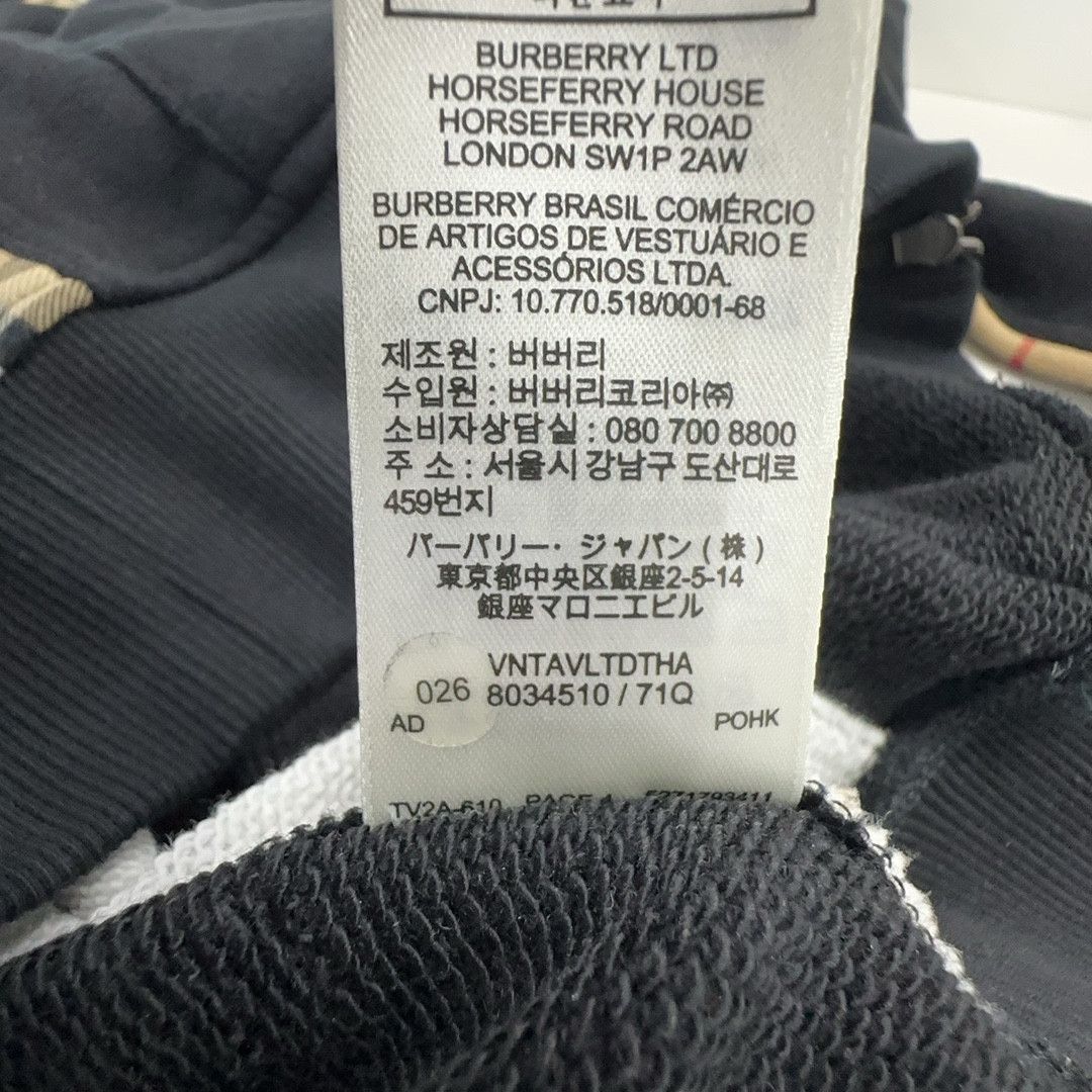 Burberry Burberry Check Panel Zip-Up Hoodie XS Size US XS / EU 42 / 0 - 3 Thumbnail