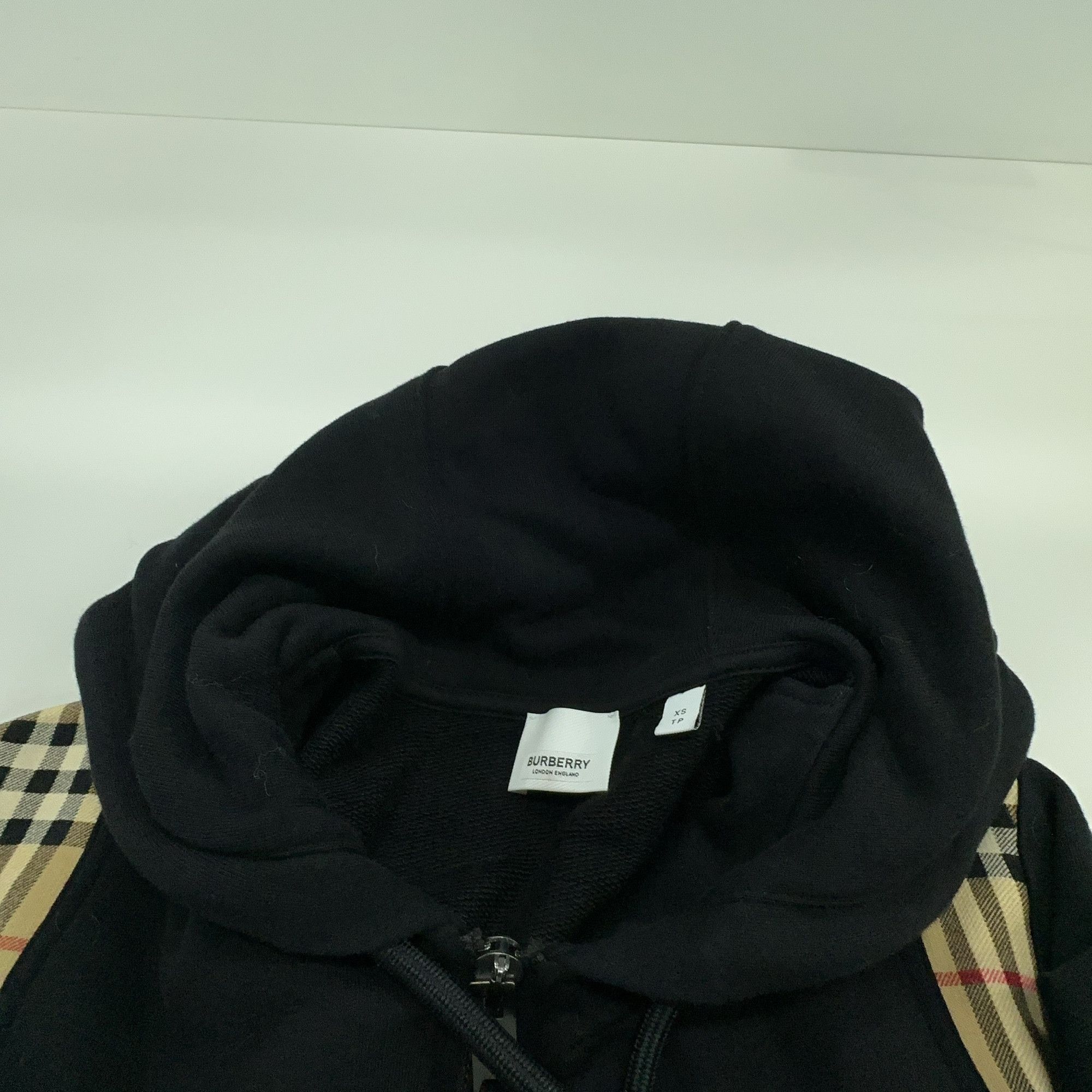 Burberry Burberry Check Panel Zip-Up Hoodie XS Size US XS / EU 42 / 0 - 5 Thumbnail