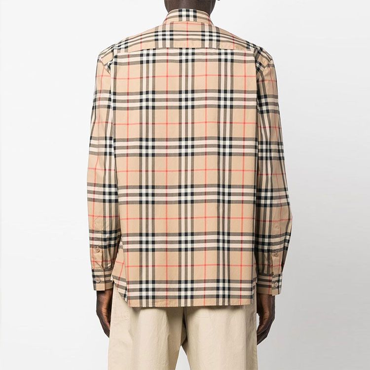 Burberry Burberry Check Patch Button Up Shirt Size XL Size US XL / EU 56 / 4 - 9 Thumbnail