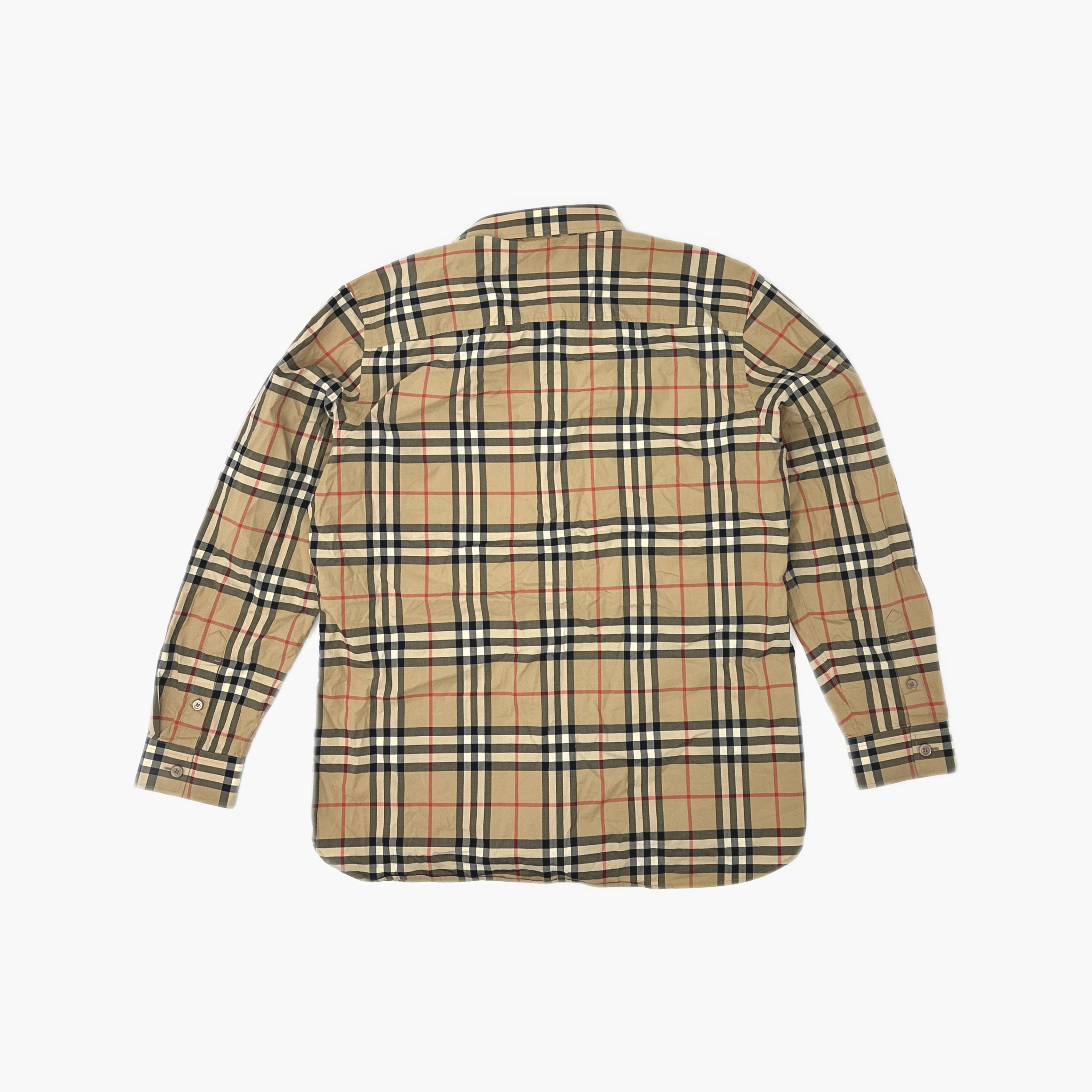 Burberry Burberry Check Patch Button Up Shirt Size XL Size US XL / EU 56 / 4 - 2 Thumbnail