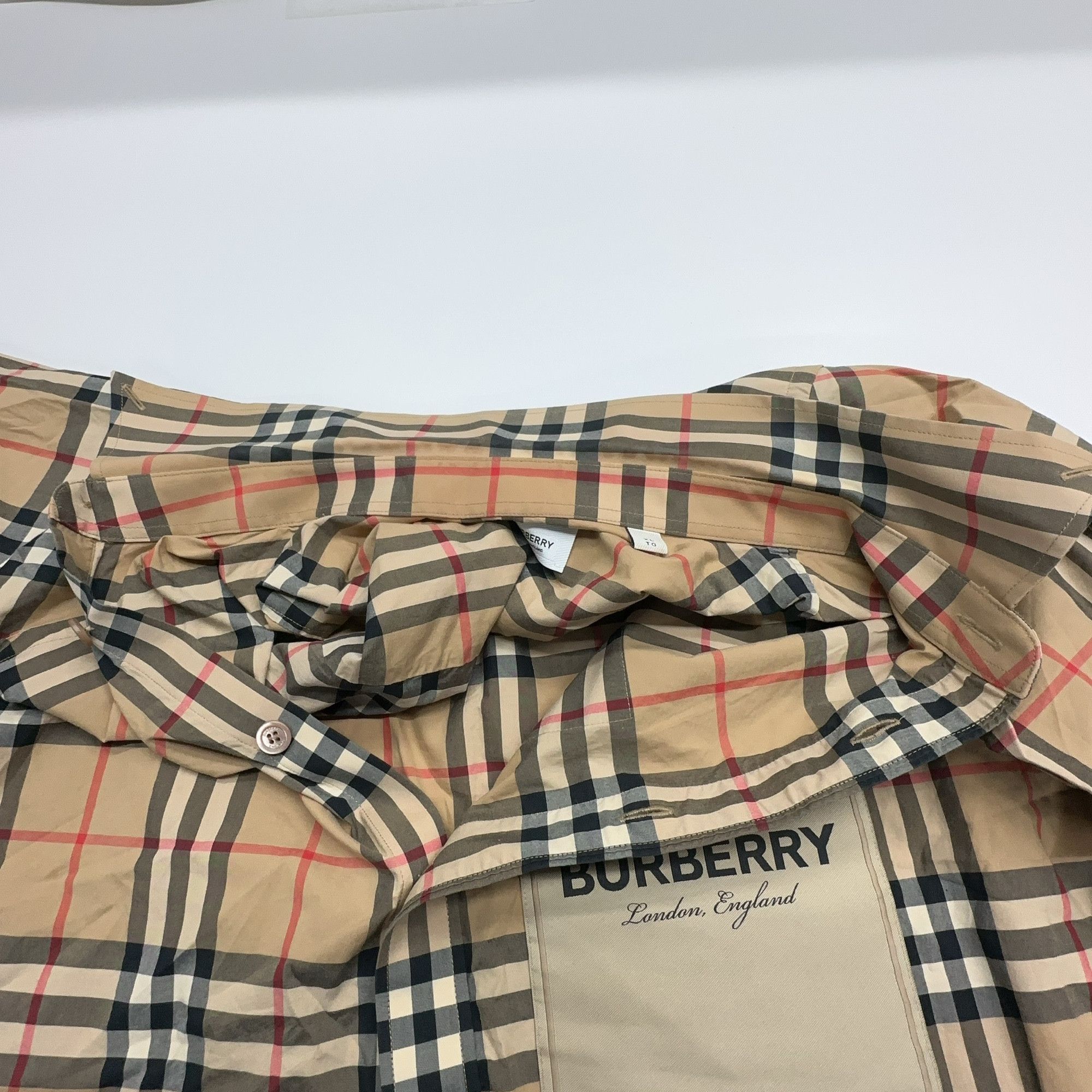 Burberry Burberry Check Patch Button Up Shirt Size XL Size US XL / EU 56 / 4 - 5 Thumbnail