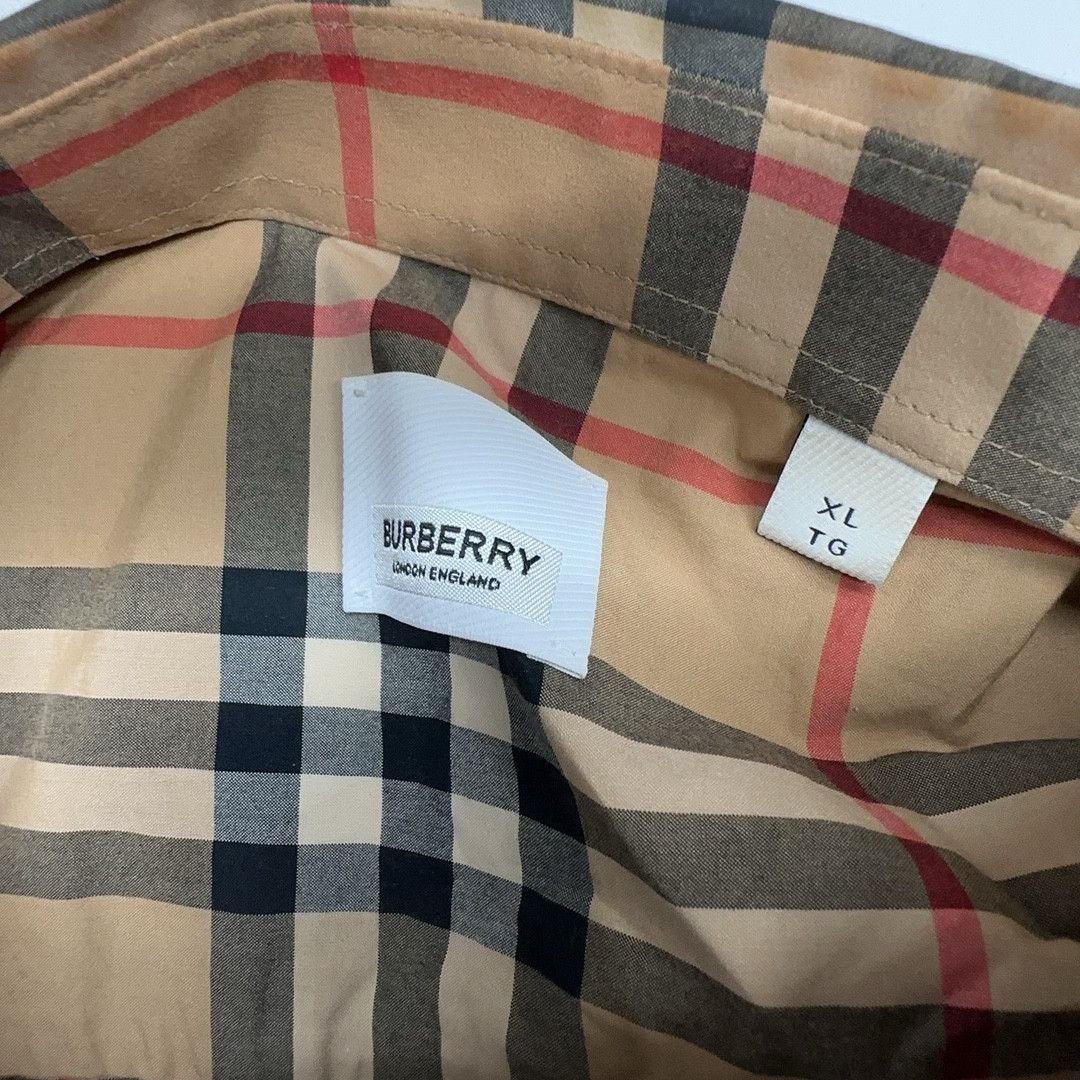 Burberry Burberry Check Patch Button Up Shirt Size XL Size US XL / EU 56 / 4 - 4 Thumbnail