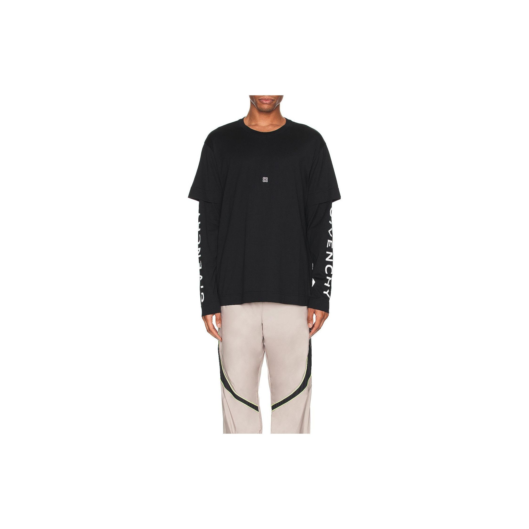 Givenchy Givenchy Logo Sleeve Long Sleeve T-Shirt Size L Size US L / EU 52-54 / 3 - 9 Thumbnail