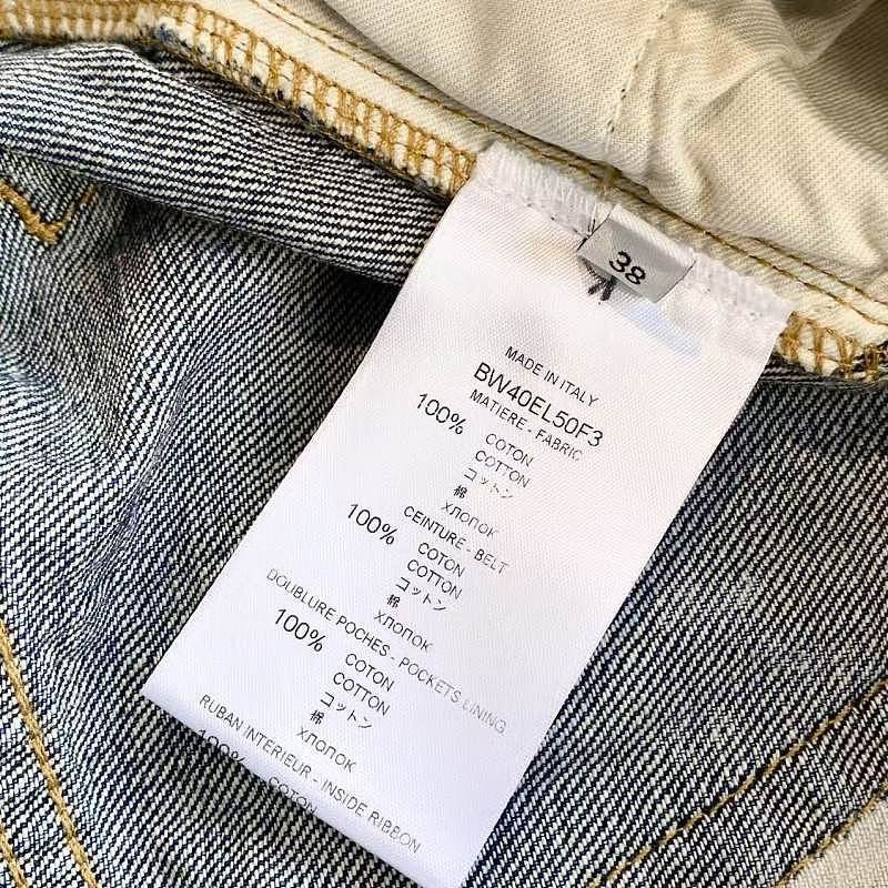 Givenchy Givenchy Logo Belt Distressed Denim Mini Skirt 38 Size 27" / US 4 / IT 40 - 4 Thumbnail