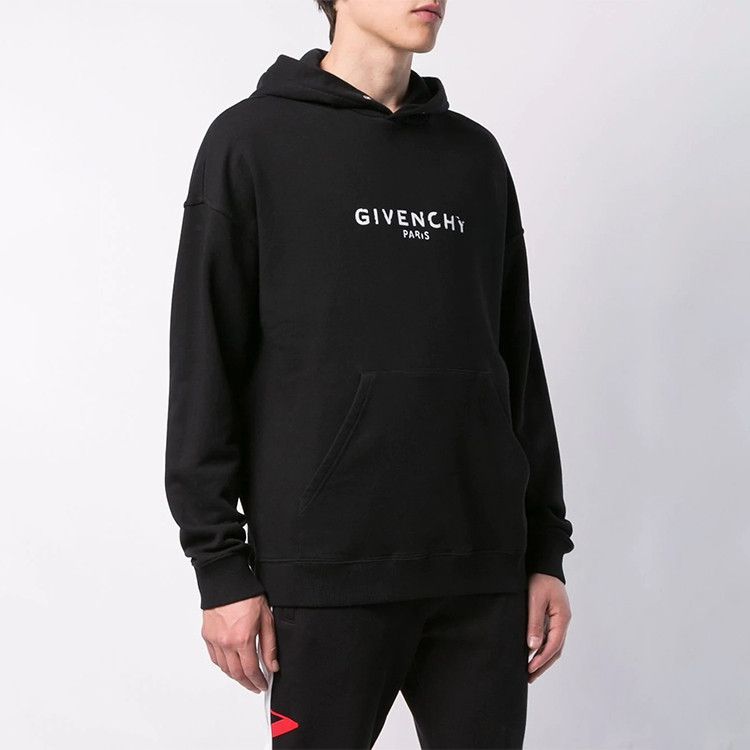 Givenchy Givenchy Distressed Logo Hoodie Size M Size US M / EU 48-50 / 2 - 7 Thumbnail