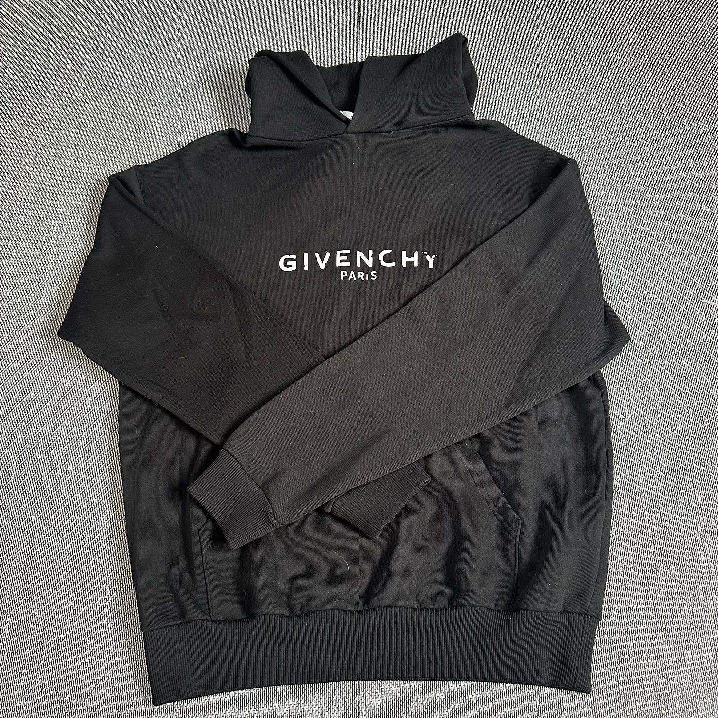 Givenchy Givenchy Distressed Logo Hoodie Size S Size US S / EU 44-46 / 1 - 7 Thumbnail