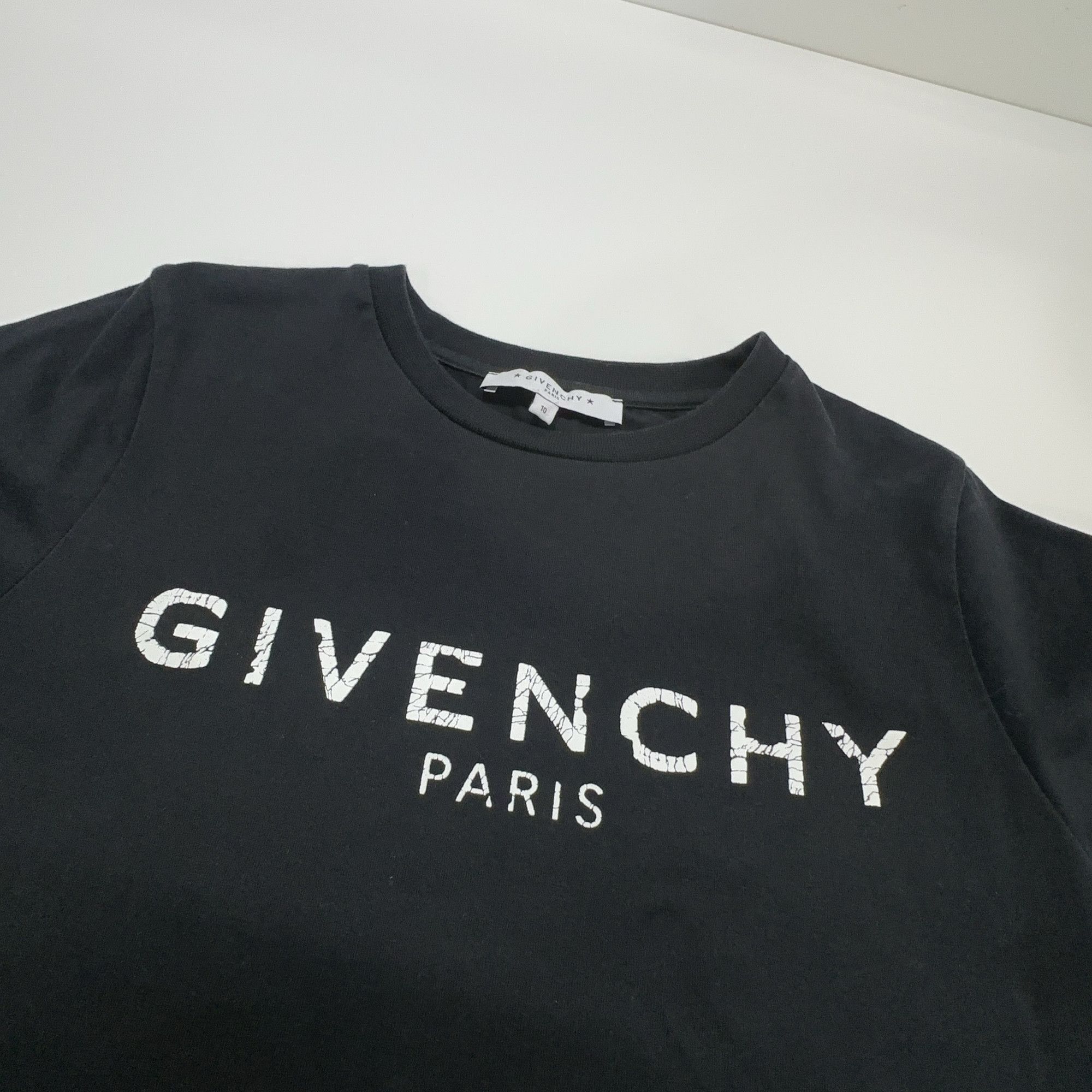 Givenchy Givenchy Cracked Logo T-Shirt Size XXS Size XXS / US 00 / IT 34 - 5 Thumbnail