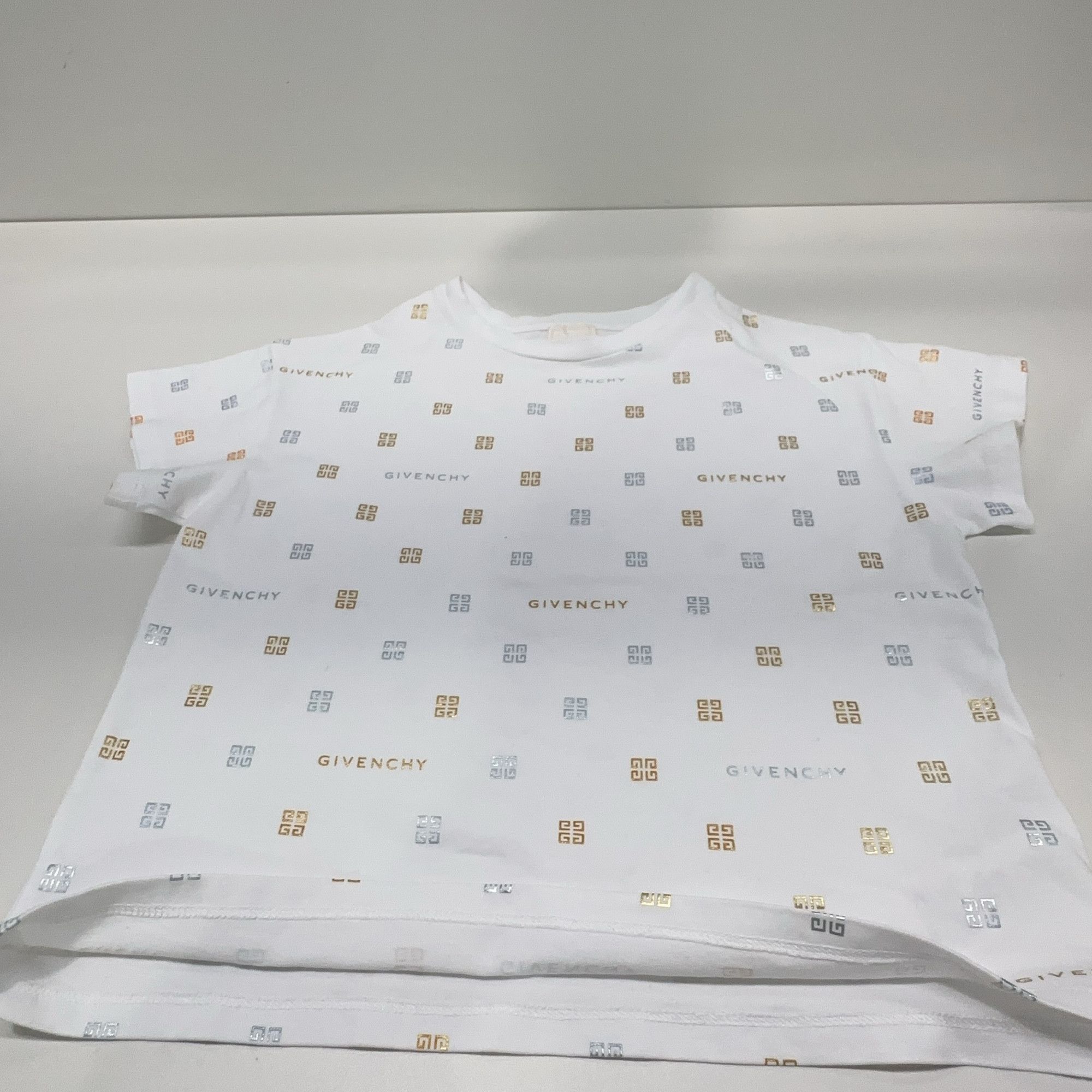 Givenchy Givenchy Metallic Logo Monogram T-Shirt Size XXS Size XXS / US 00 / IT 34 - 6 Thumbnail