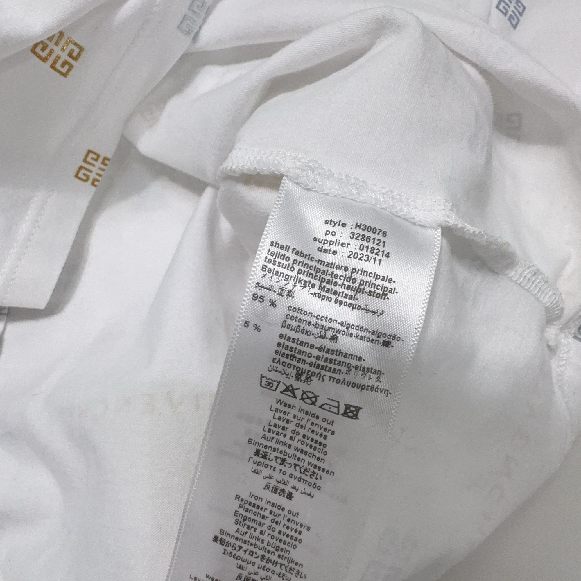 Givenchy Givenchy Metallic Logo Monogram T-Shirt Size XXS Size XXS / US 00 / IT 34 - 4 Thumbnail