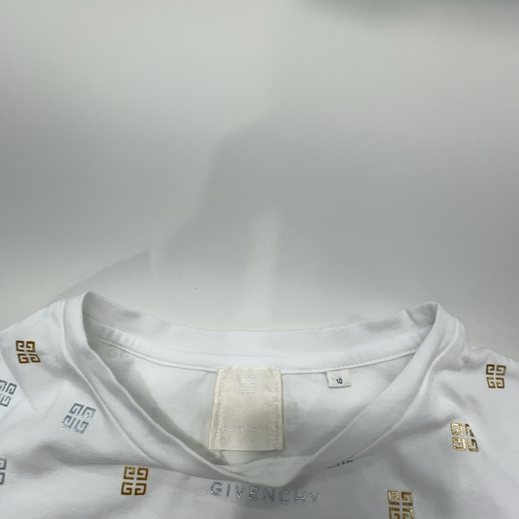 Givenchy Givenchy Metallic Logo Monogram T-Shirt Size XXS Size XXS / US 00 / IT 34 - 5 Thumbnail