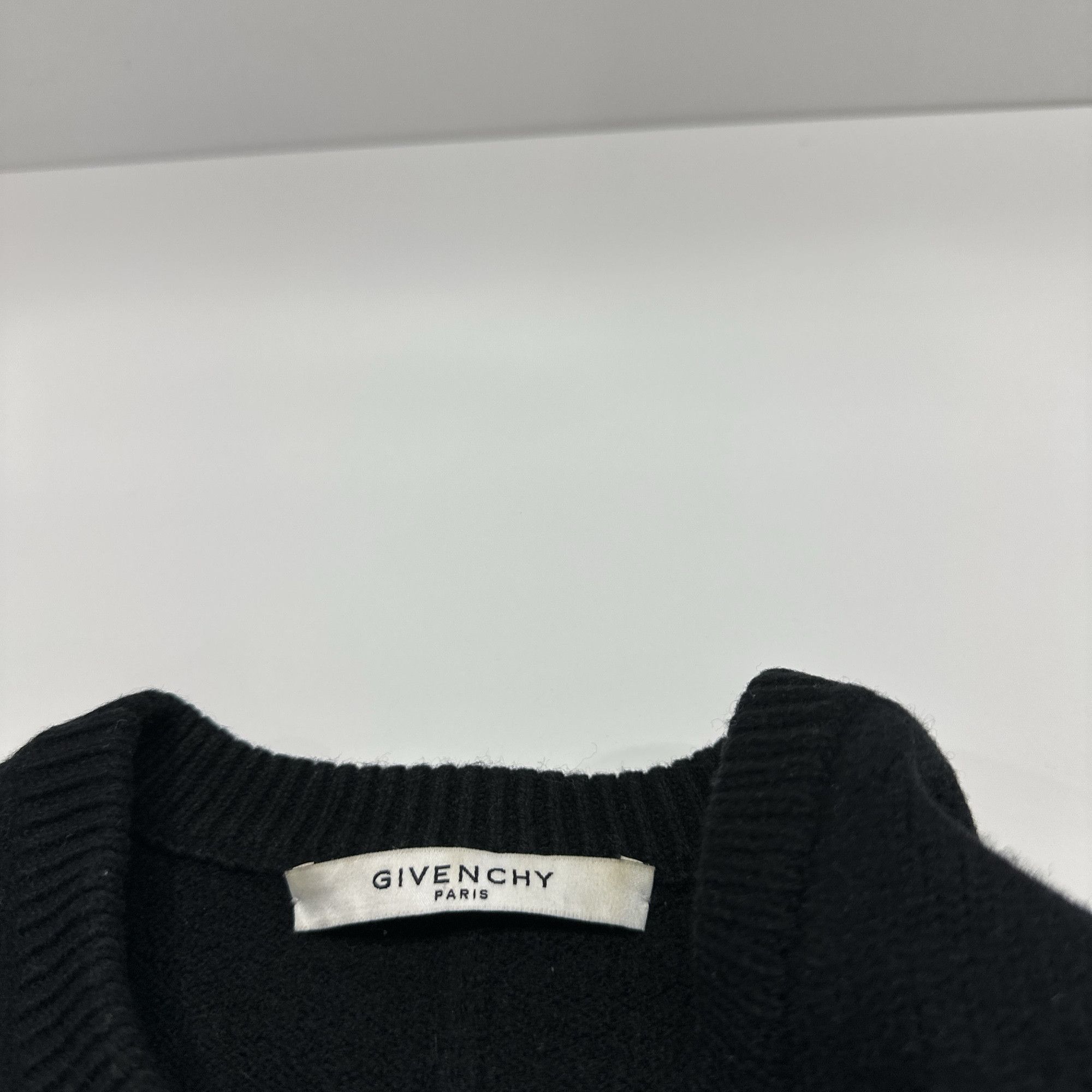 Givenchy Givenchy Logo Wool Sweater Black Size M Size US M / EU 48-50 / 2 - 3 Thumbnail