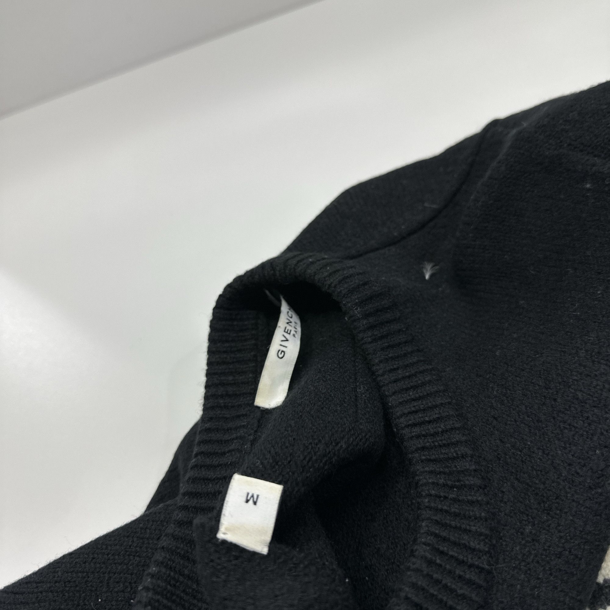 Givenchy Givenchy Logo Wool Sweater Black Size M Size US M / EU 48-50 / 2 - 4 Thumbnail