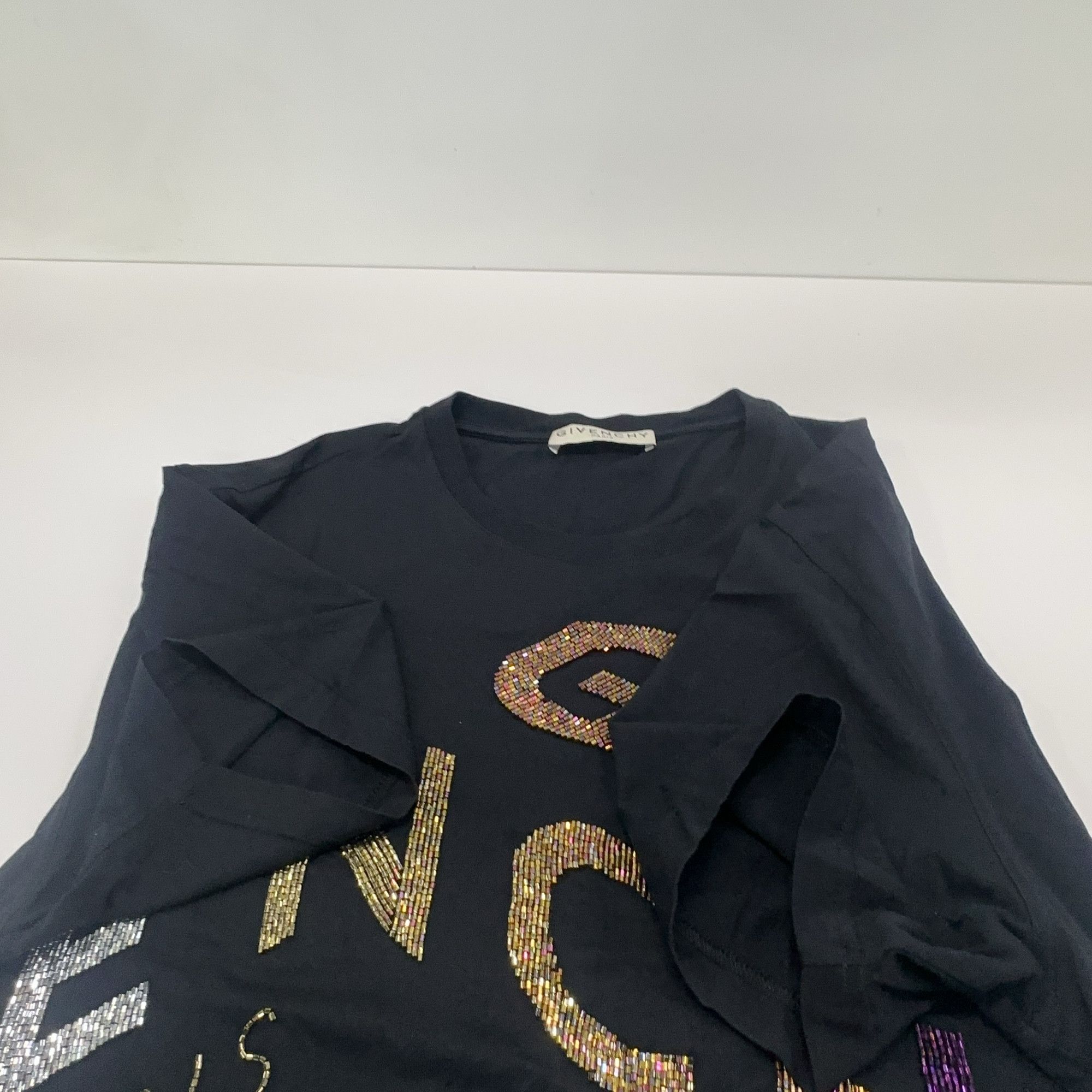 Givenchy Givenchy Rhinestone Logo T-Shirt Size S Size US S / EU 44-46 / 1 - 8 Thumbnail