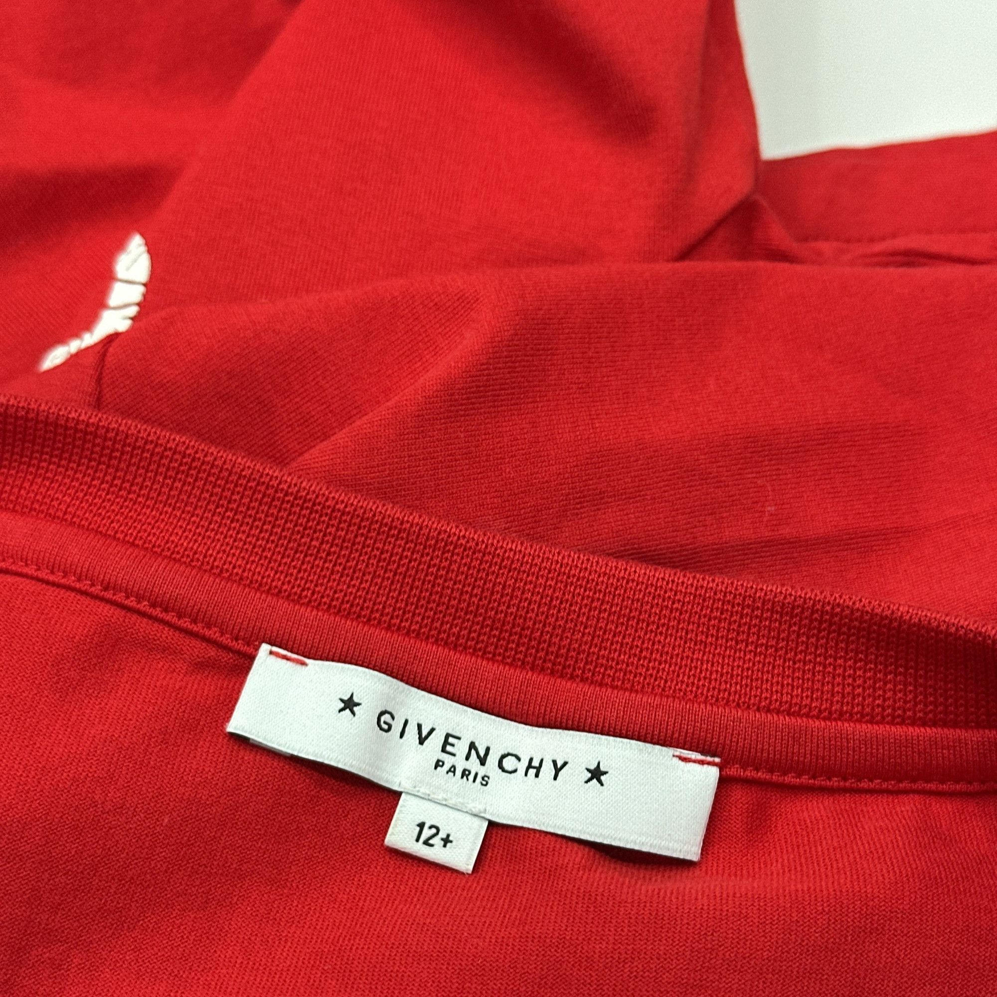 Givenchy Givenchy Logo Red T-Shirt Size XS Size US XS / EU 42 / 0 - 3 Thumbnail