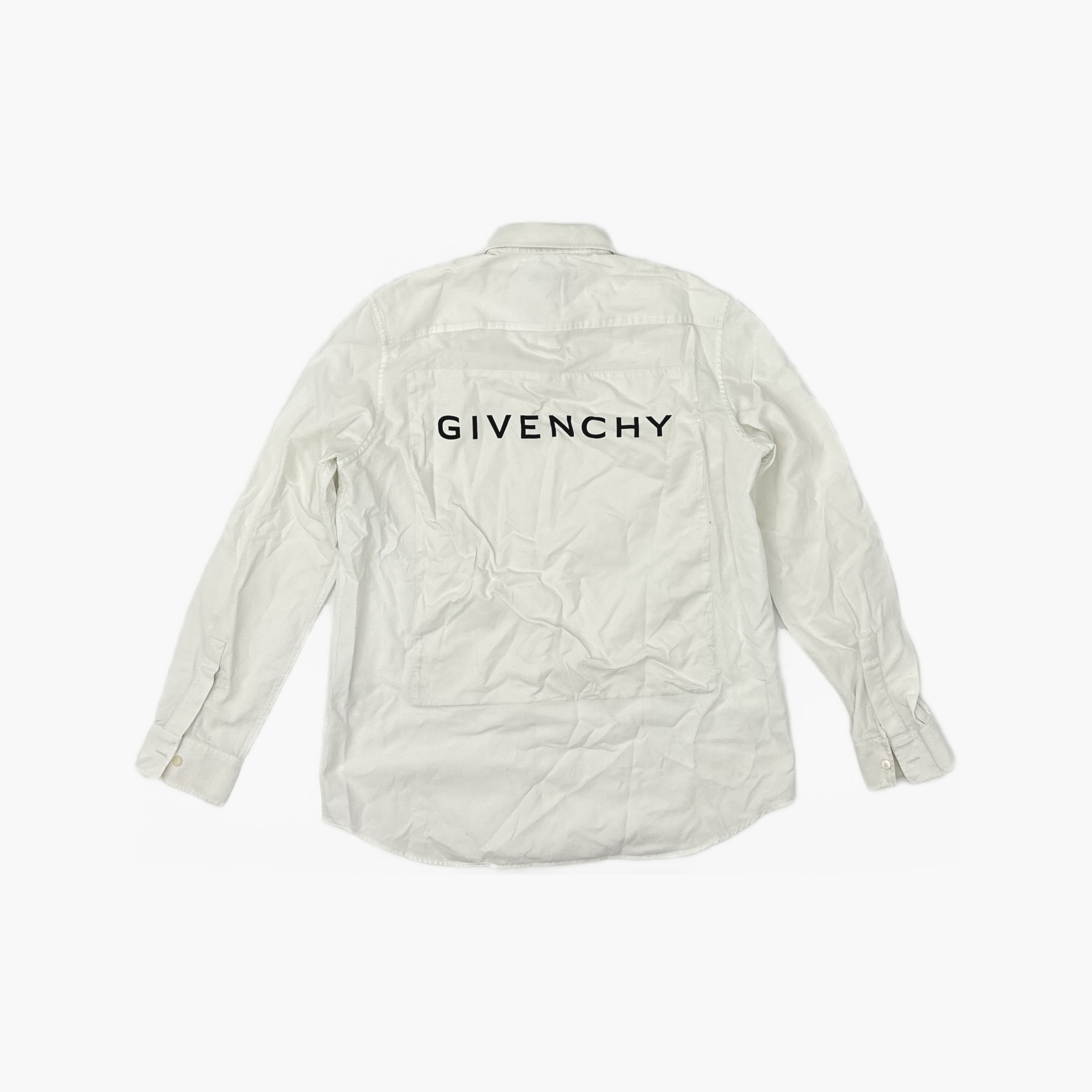 Givenchy Givenchy Back Logo Cotton Shirt Size S Size US S / EU 44-46 / 1 - 2 Thumbnail