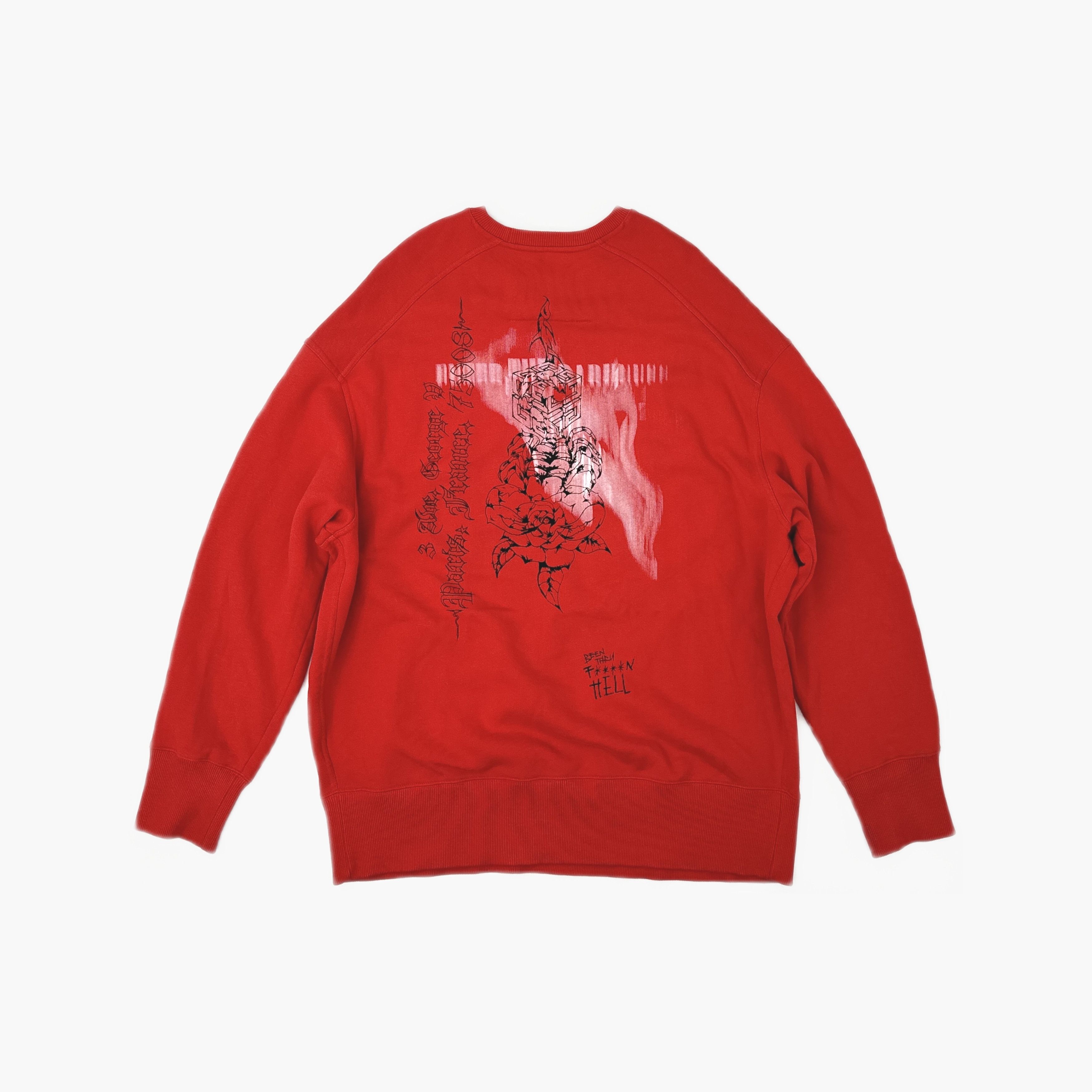 Givenchy Givenchy Been Thru Hell Graphic Sweatshirt Size M Size US M / EU 48-50 / 2 - 2 Thumbnail